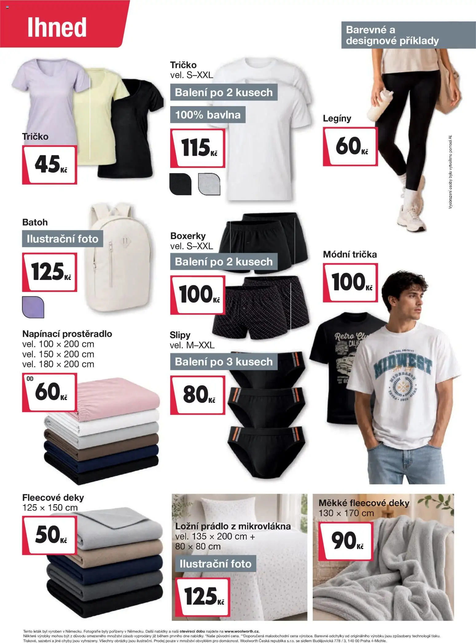 Woolworth leták od 15.08.2026 | Strana: 4 | Produkty: Tričko, Batoh, Trička, Deky