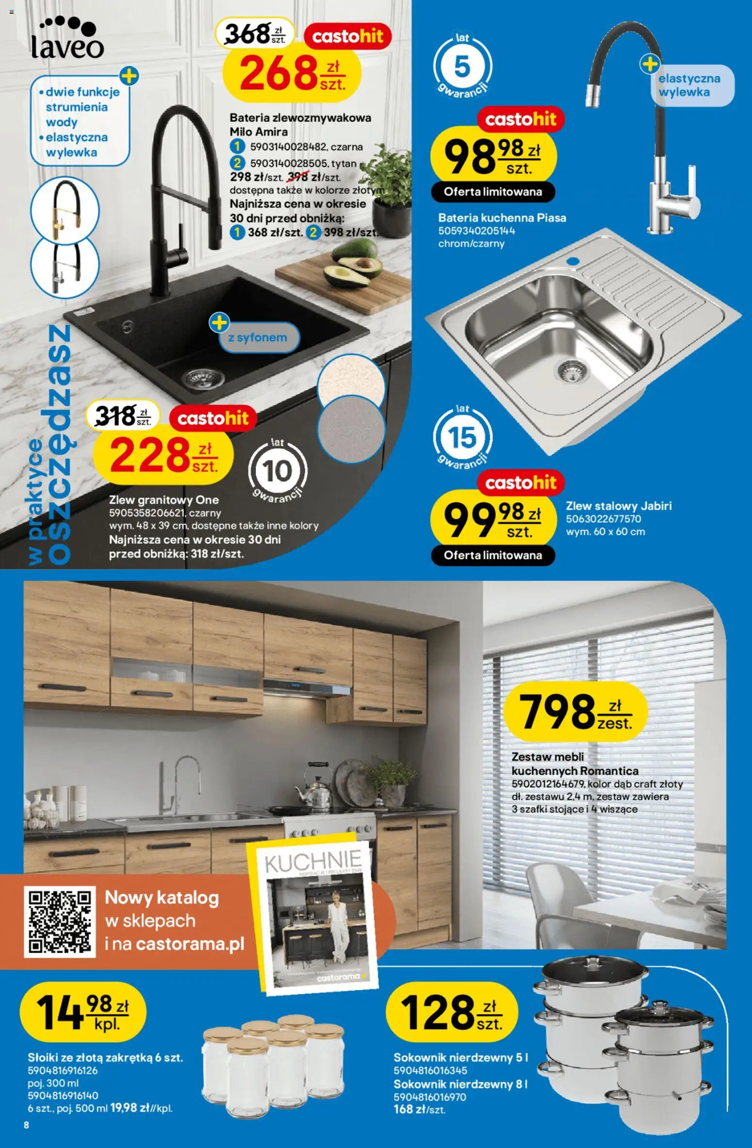 Castorama gazetka od 10.06.2026 | Strona: 8 | Produkty: Bateria, Sokownik