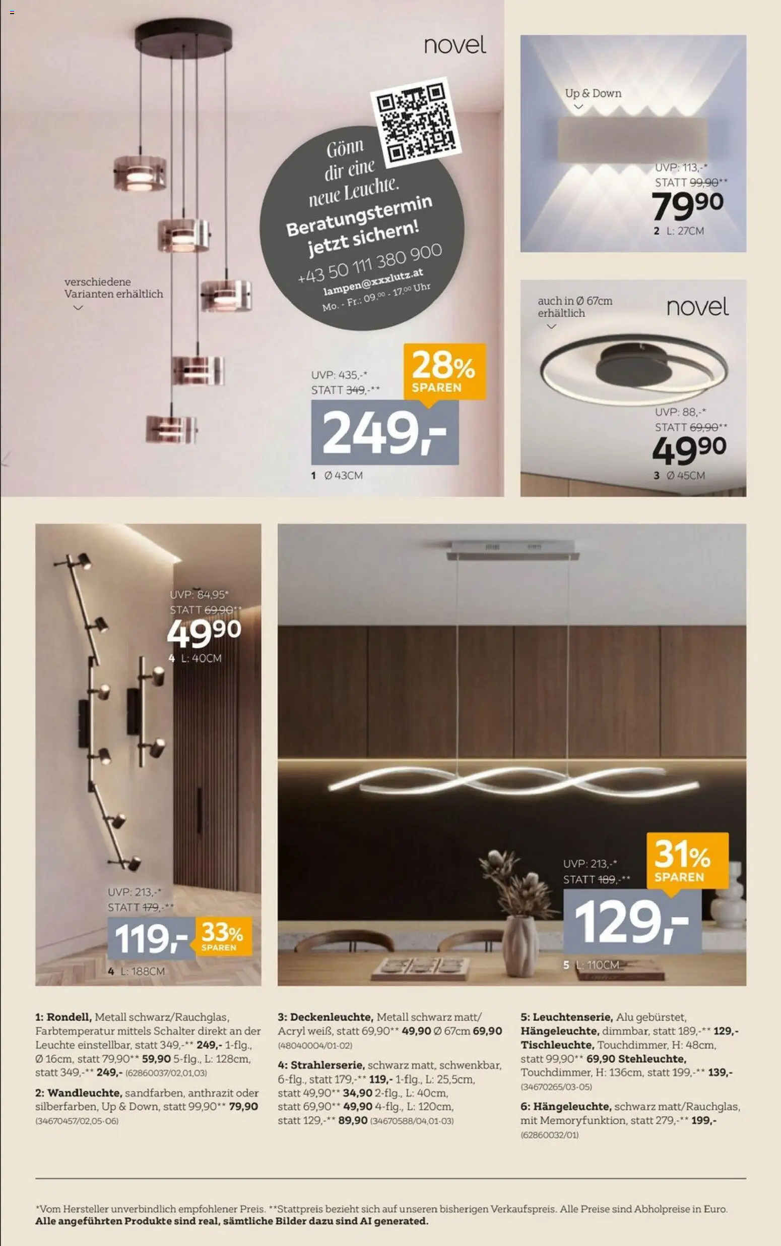 XXXLutz Lampen web gültig ab 06.10.2026 | Seite: 2 | Produkte: Uhr