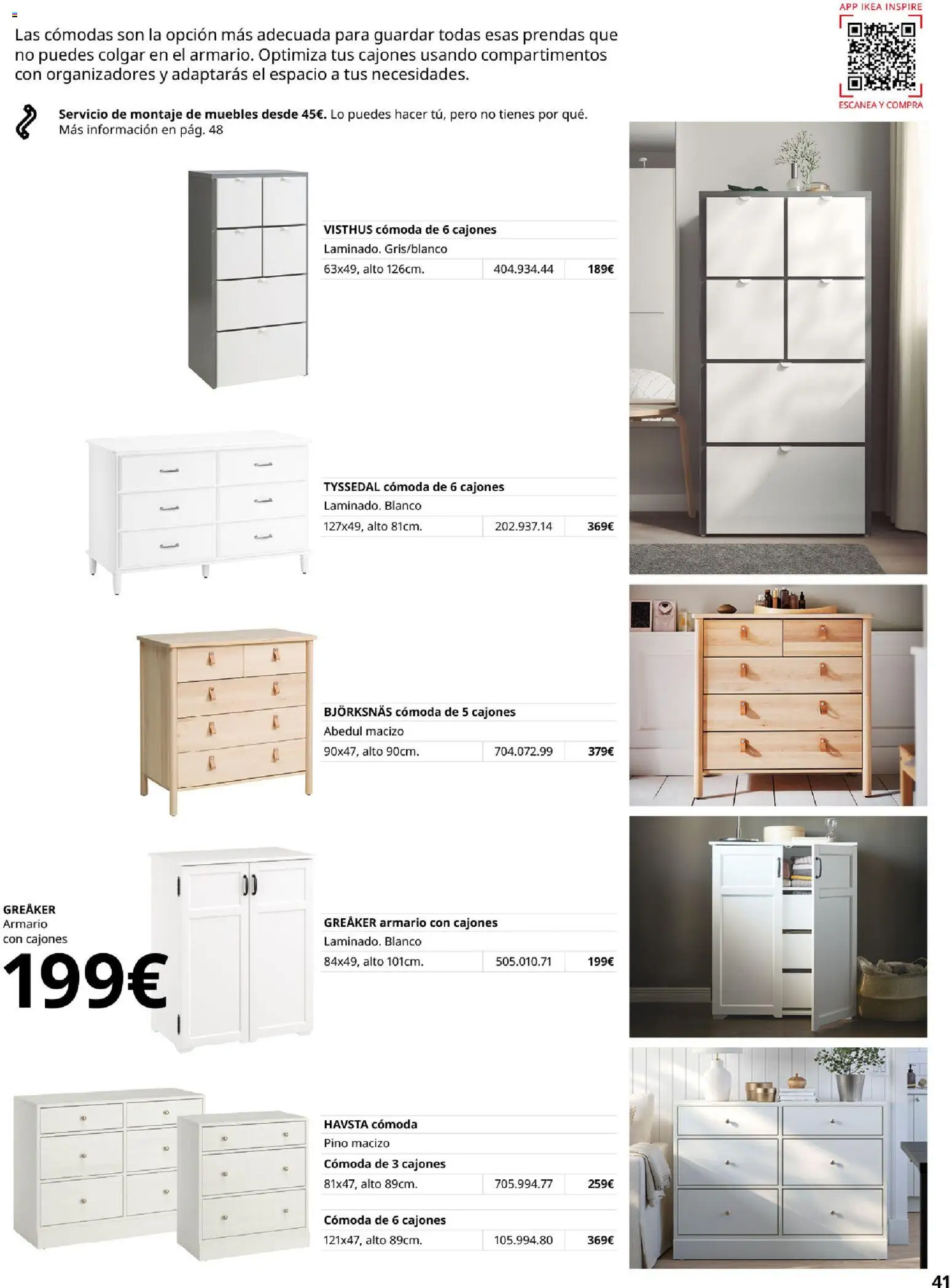 IKEA - Muebles para el dormitorio │ válido desde el 01/09/2026 | Página: 41 | Productos: Cómoda, Muebles, Armario