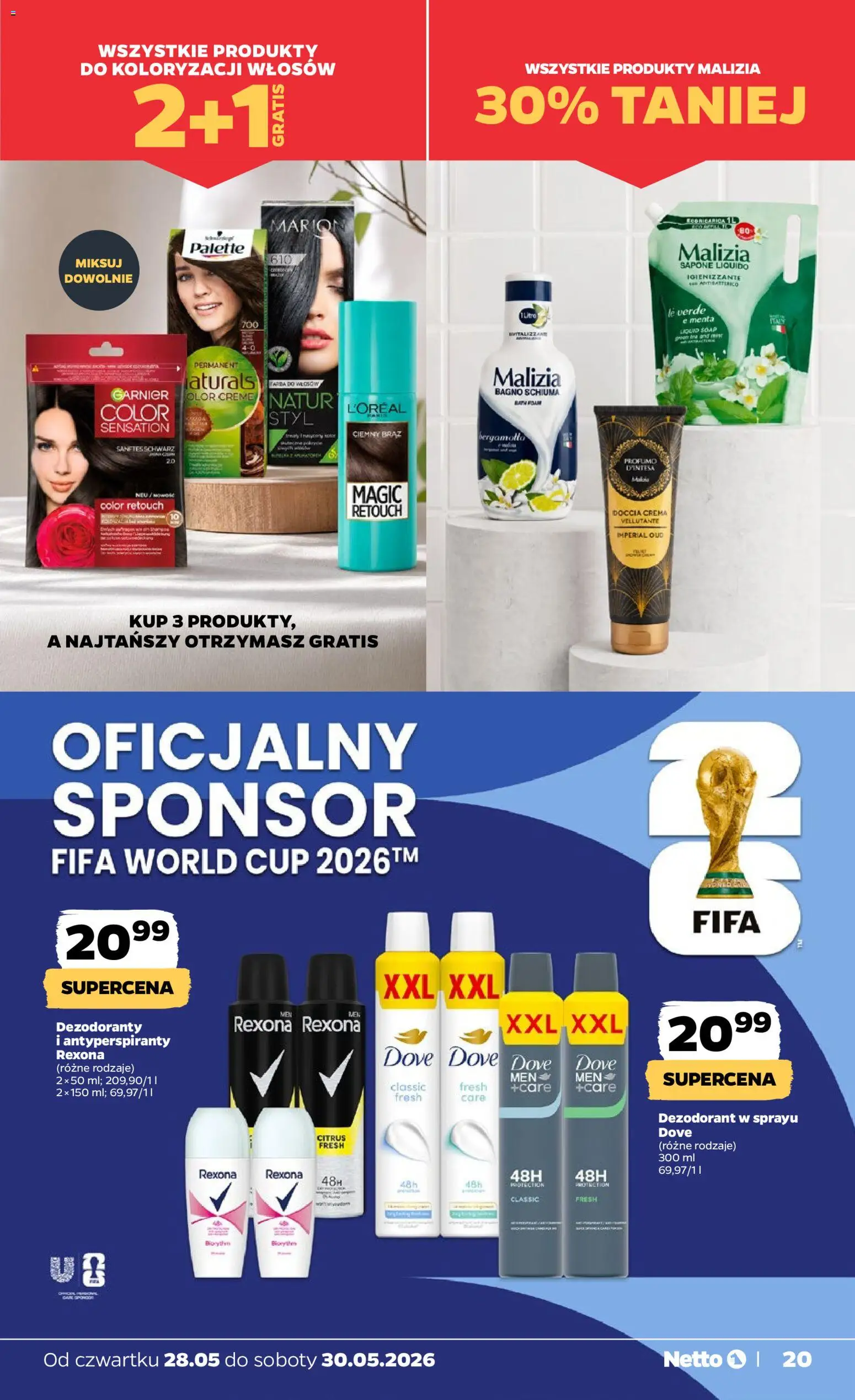 Netto gazetka od czwartku spożywcza od 28.05.2026 | Strona: 20 | Produkty: Dezodorant