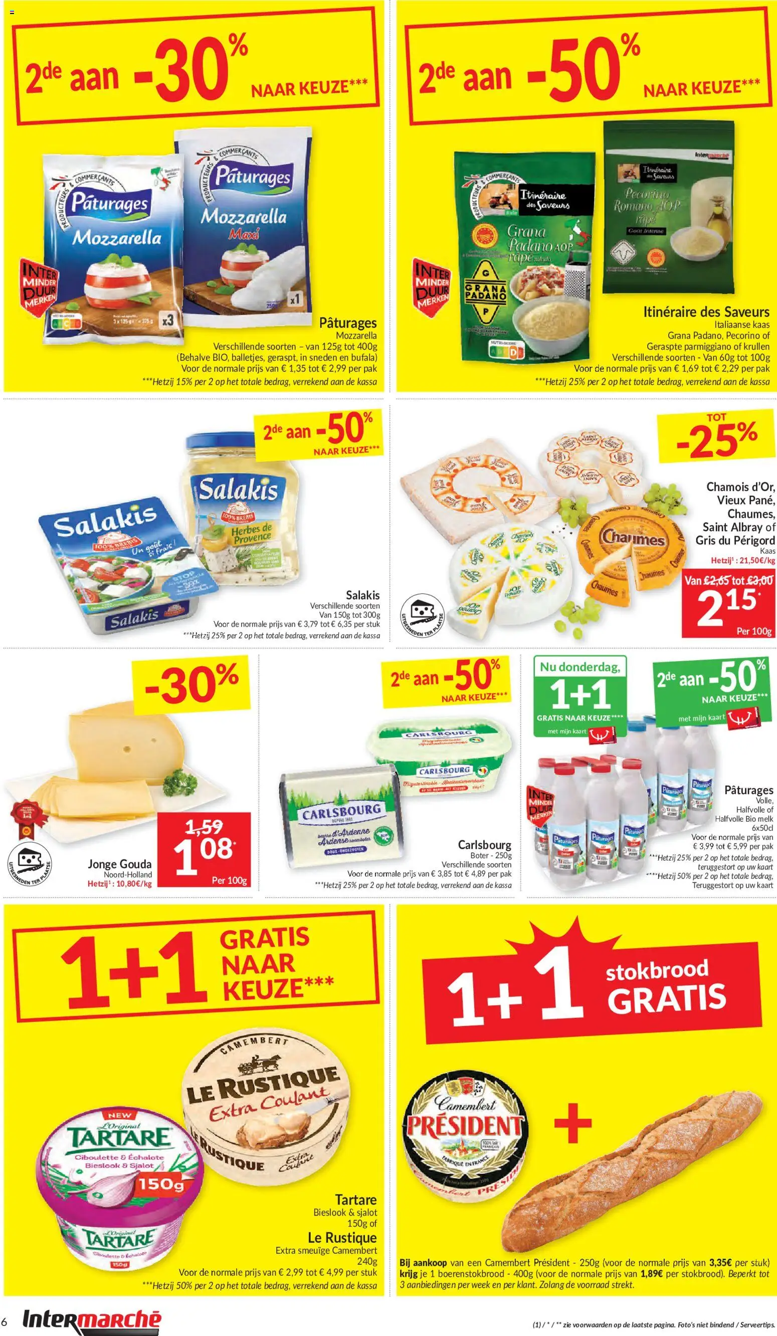 {H1} | Pagina: 6 | Producten: Mozzarella, Melk, Boter, Kaas