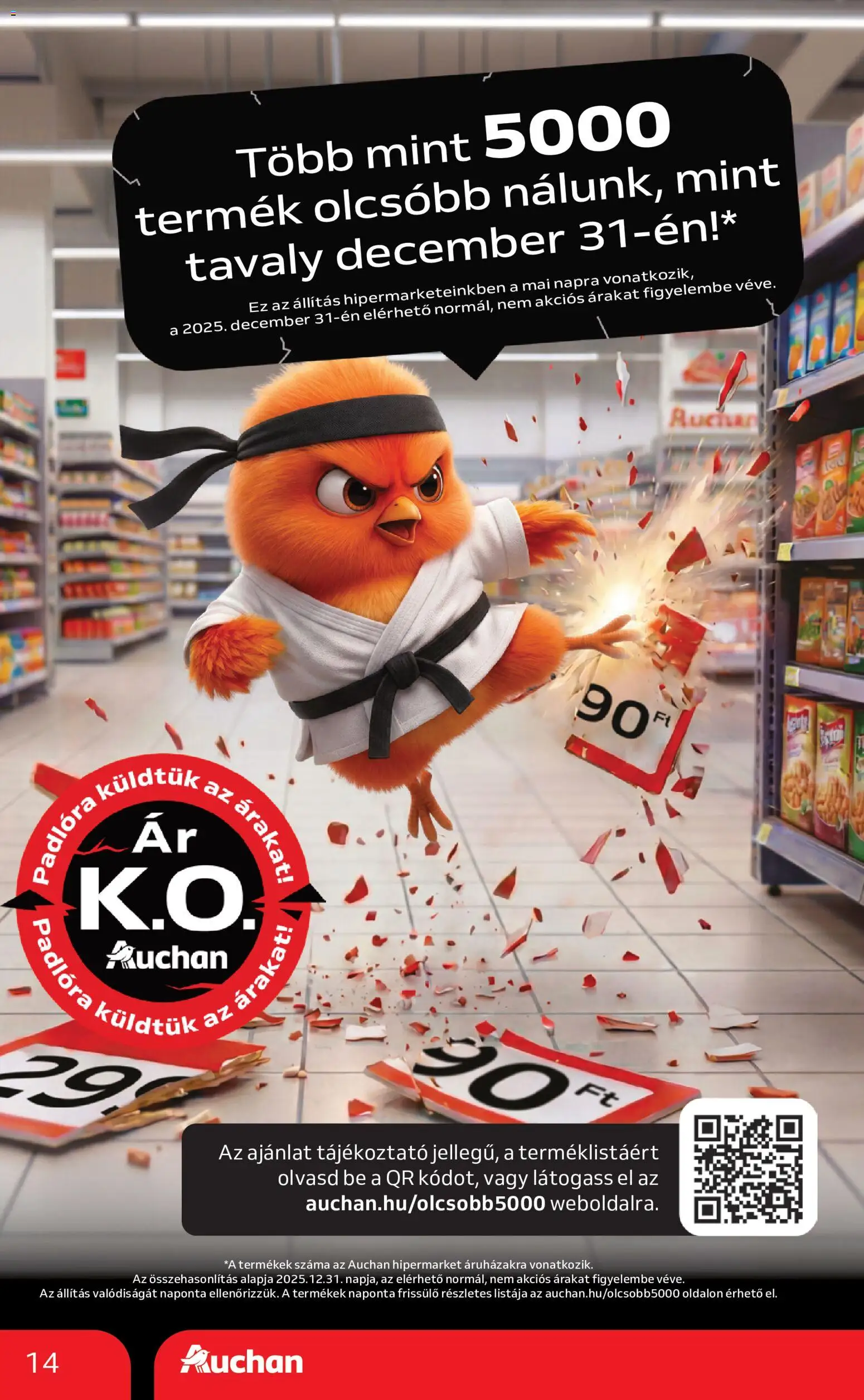 Auchan akciós ujság - amely érvényes a következő dátumtól: 2026.08.06. | Oldal: 14