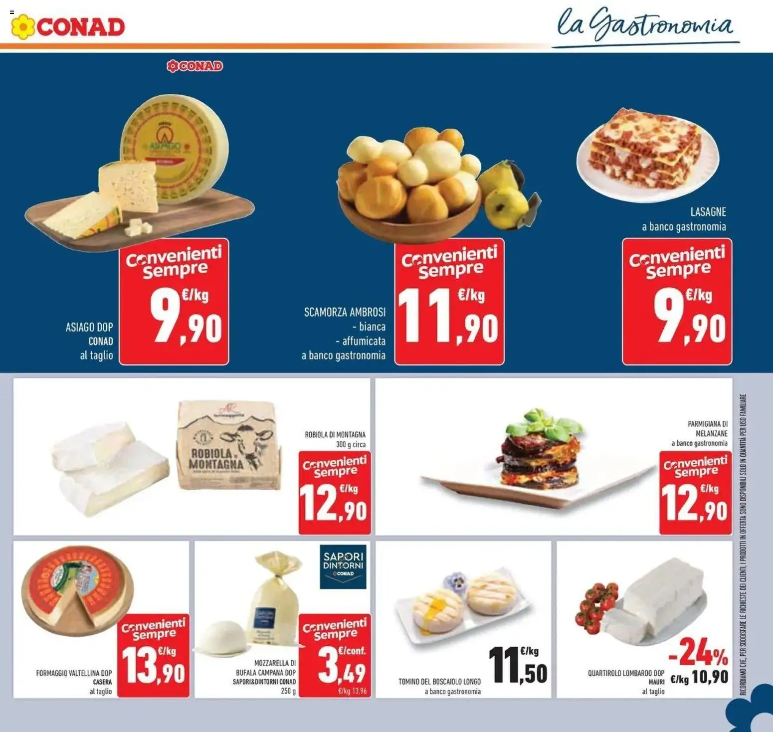 Volantino Conad dal 23/09/2026 > Anteprima | Pagina: 17 | Prodotti: Lasagna, Robiola, Lasagne, Tomino