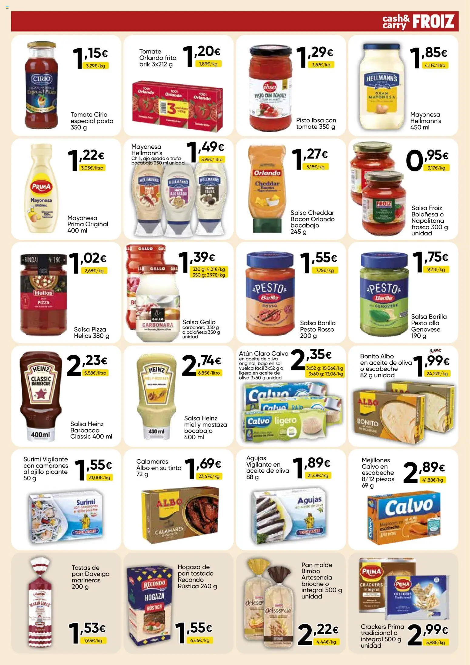 Froiz - Folleto Cash │ válido desde el 03.03.2026 | Página: 3 | Productos: Calamares, Aceite de oliva, Οθόνη προβολής, Barbacoa