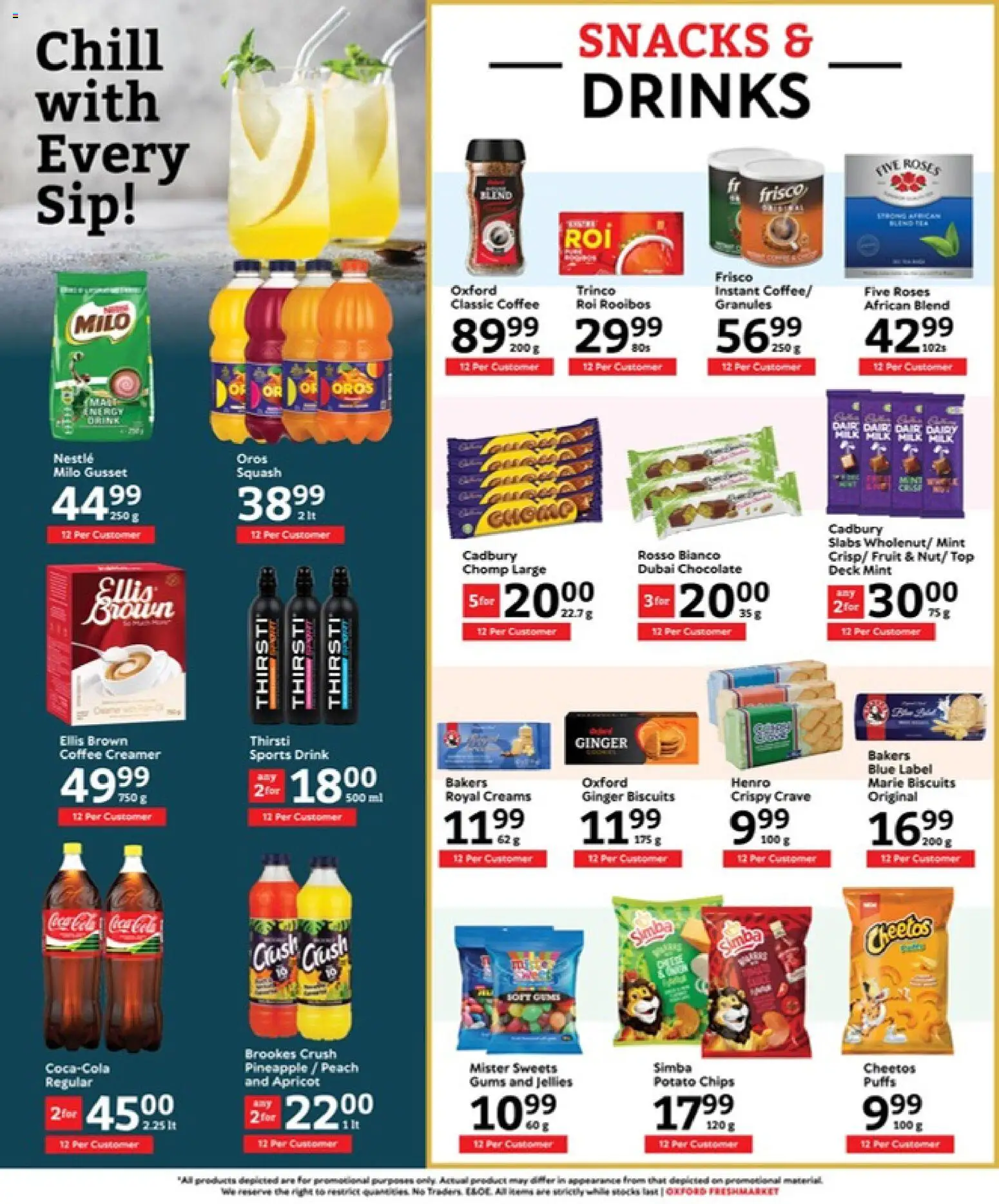 New Oxford Freshmarket catalogue – valid from 15.04.2026 | Page: 10 | Products: Creamer, Pineapple, Chips, Peach