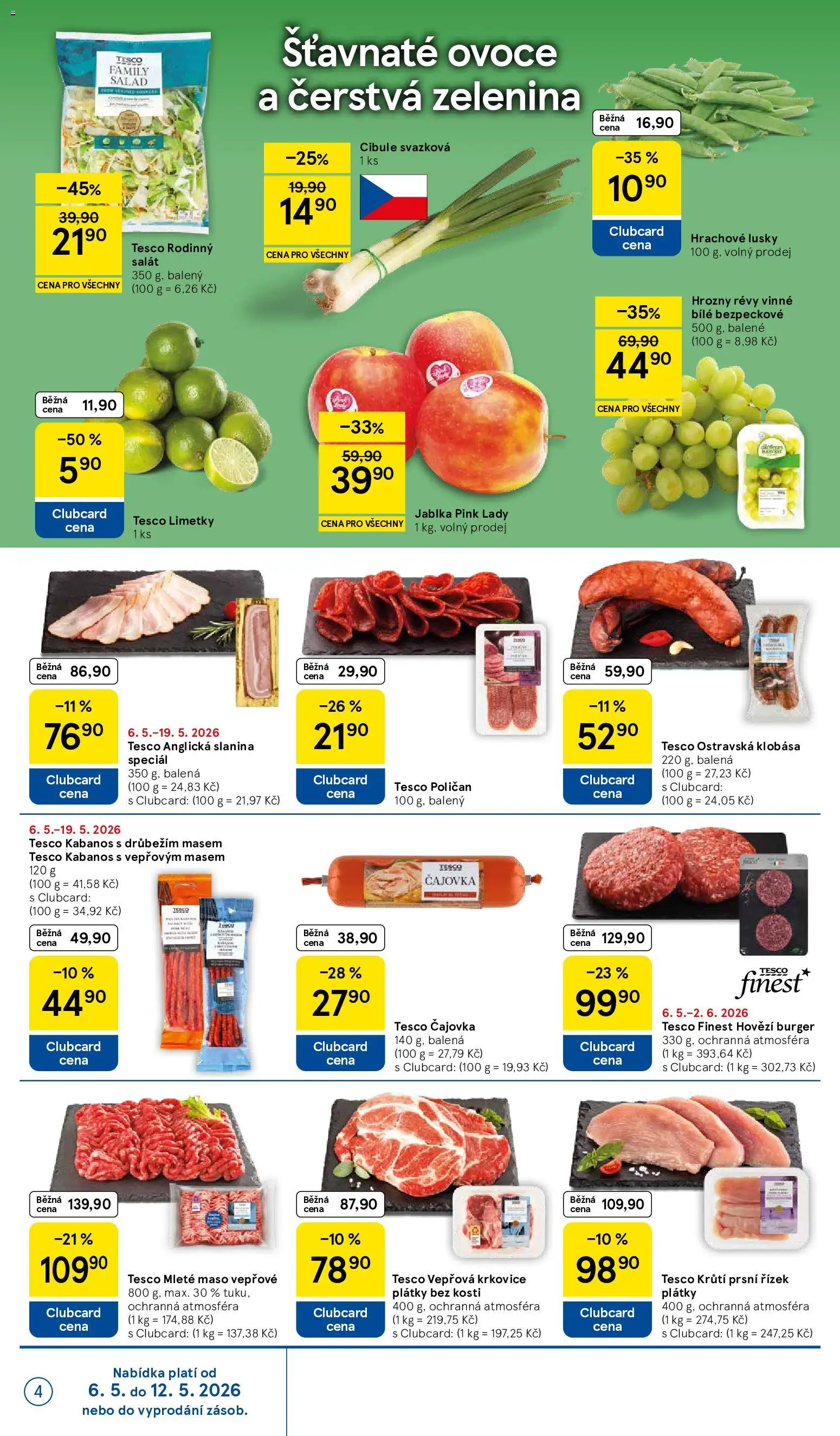 Tesco leták - Supermarket od 06.05.2026 | Strana: 4