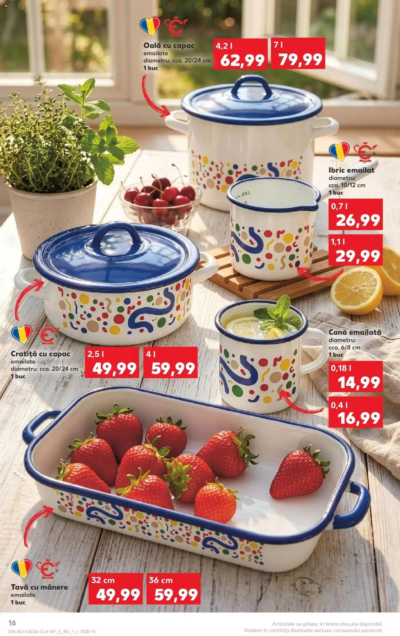 Noul catalog Kaufland – valabil de la 10.06.2026 | Pagină: 16 | Produse: Cratiță, Oală