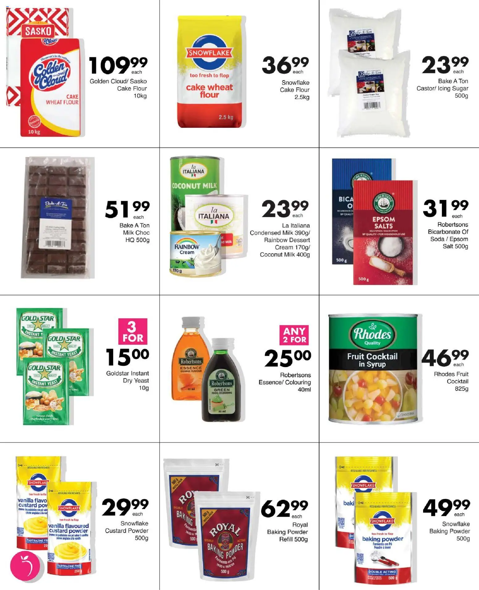 New Save catalogue – valid from 15/09/2026 | Page: 30 | Products: Icing sugar, Vanilla, Milk, Cream