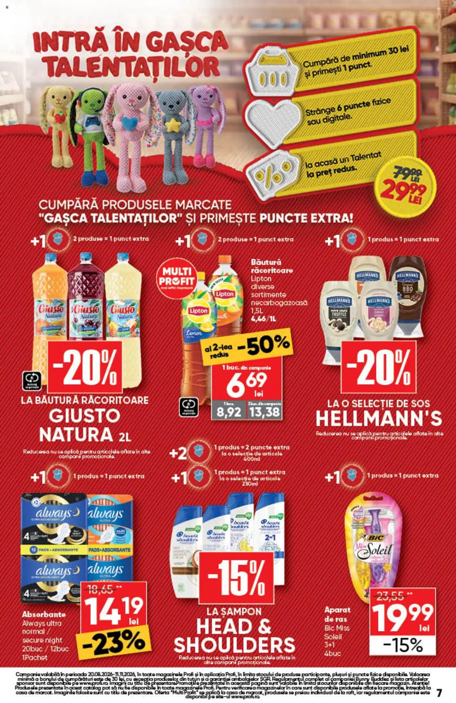 Noul catalog Profi – valabil de la 20.08.2026 | Pagină: 7 | Produse: Aparat De Ras, Aparat, Șampon, Absorbante
