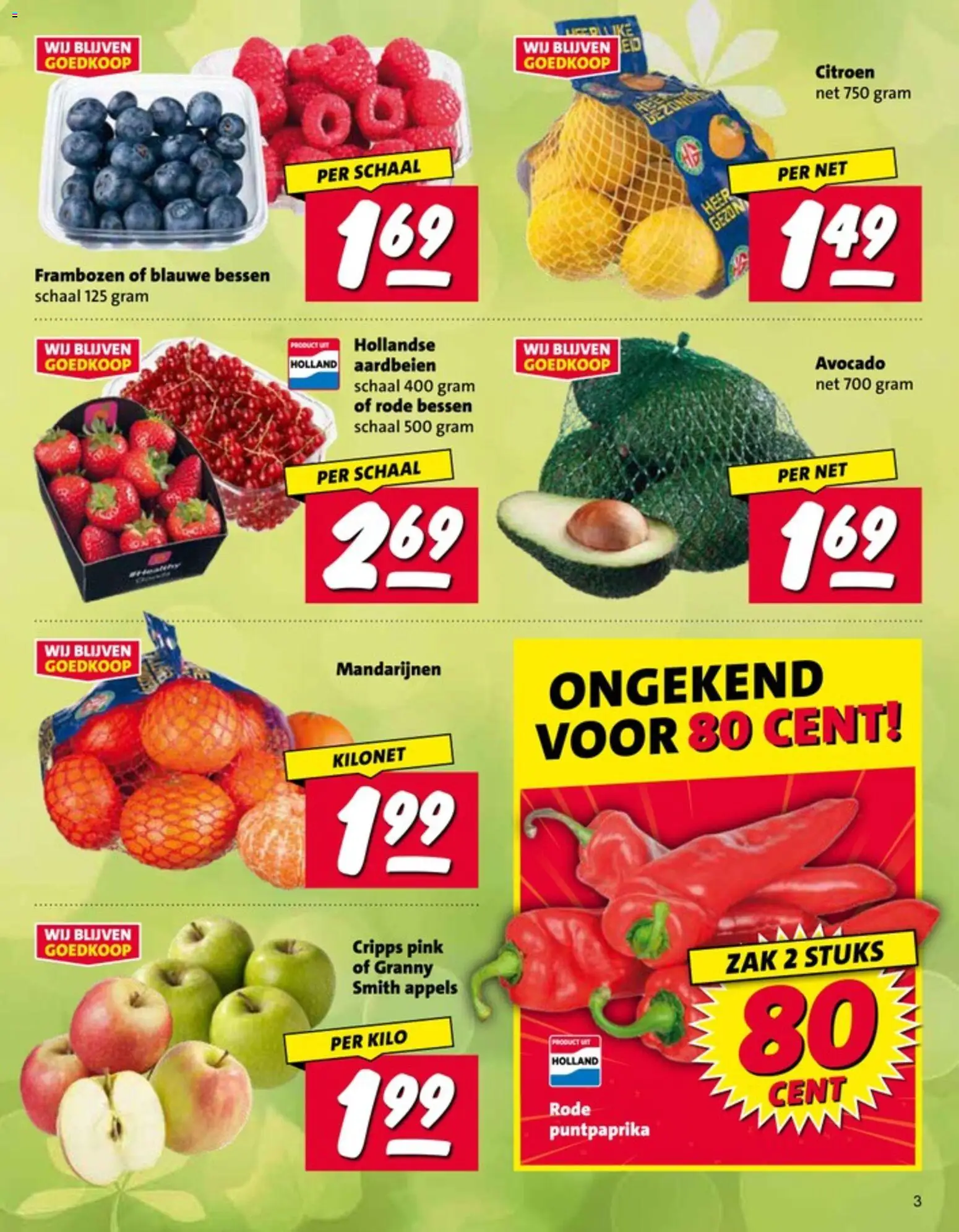 {H1} | Pagina: 3 | Producten: Avocado, Citroen, Aardbeien, Schaal