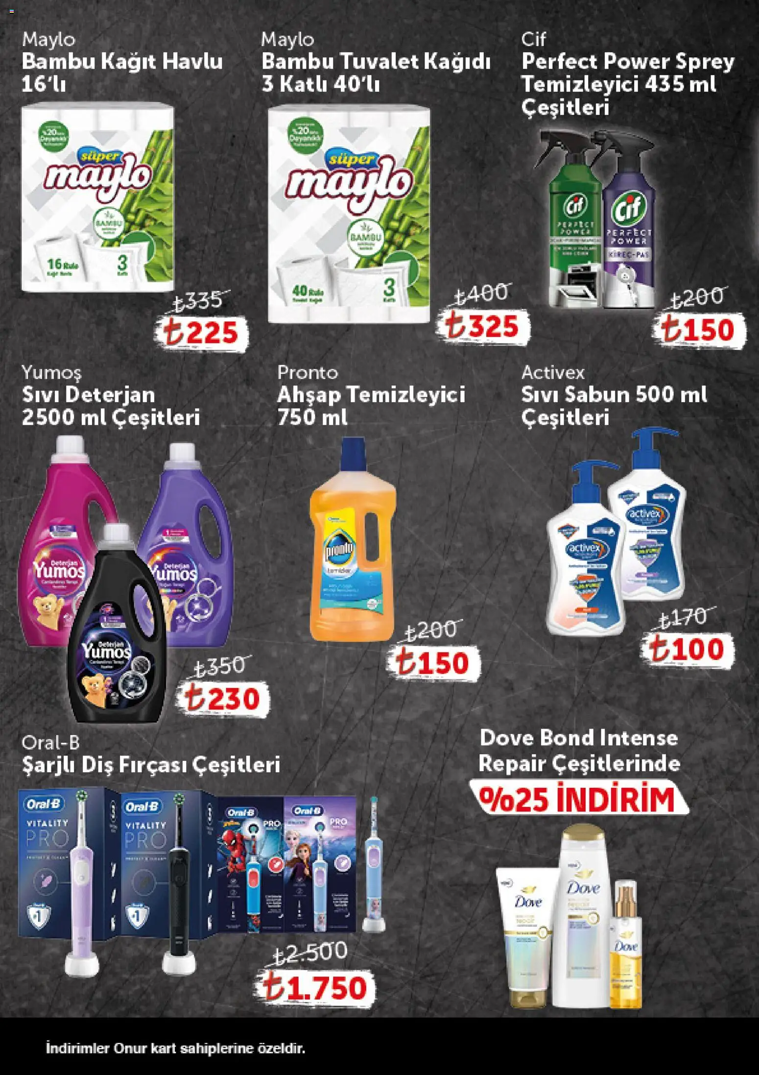 Onur Market - Katalog Gurme - 25 Ağustos 2026 tarihinden itibaren geçerlidir | Sayfa: 14 | Ürünler: Sabun, Diş fırçası, Deterjan, Kağıt havlu