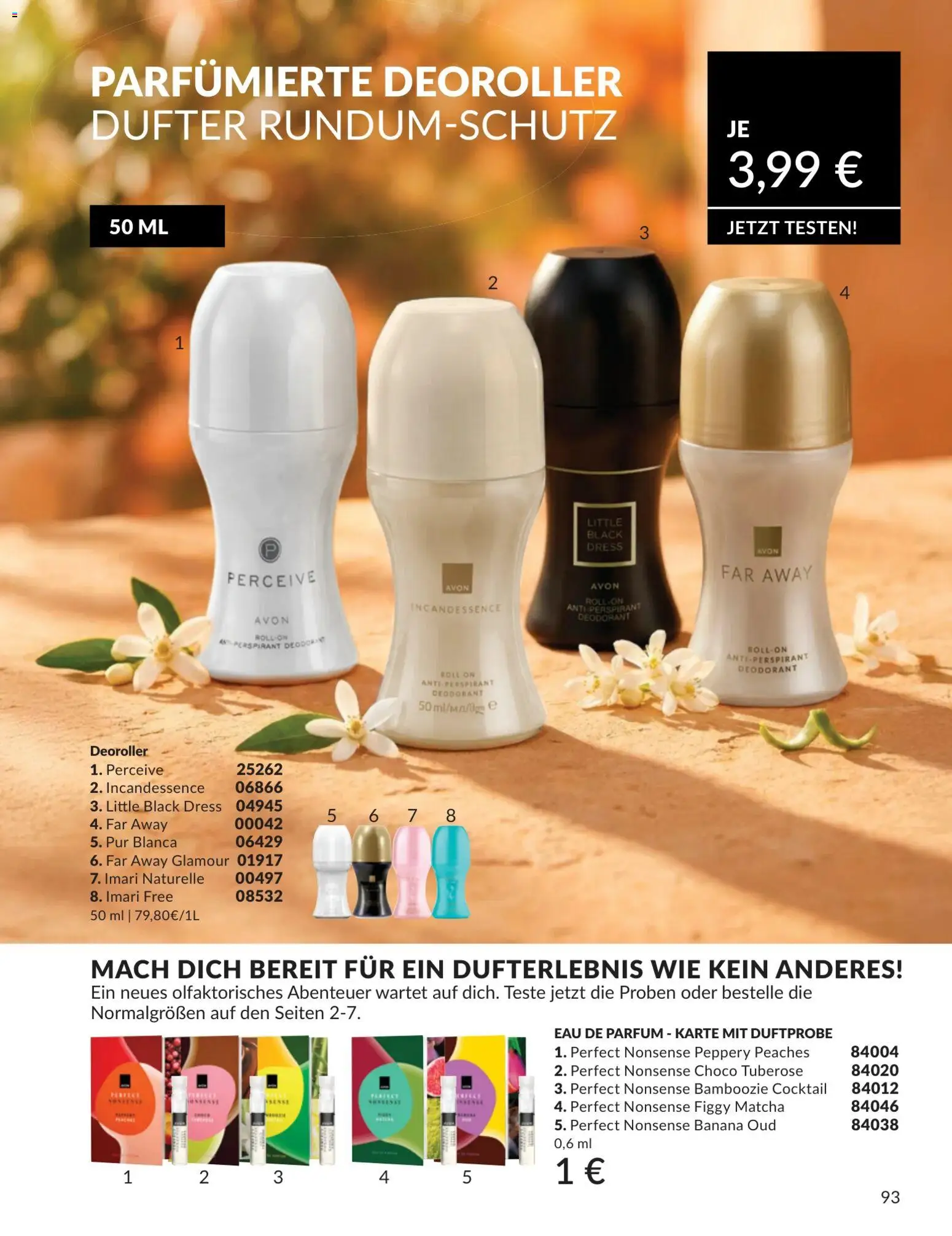 AVON Katalog Juli 2026 – gültig ab 01.07.2026 | Seite: 93 | Produkte: Parfüm, Deodorant, Eau de Parfum