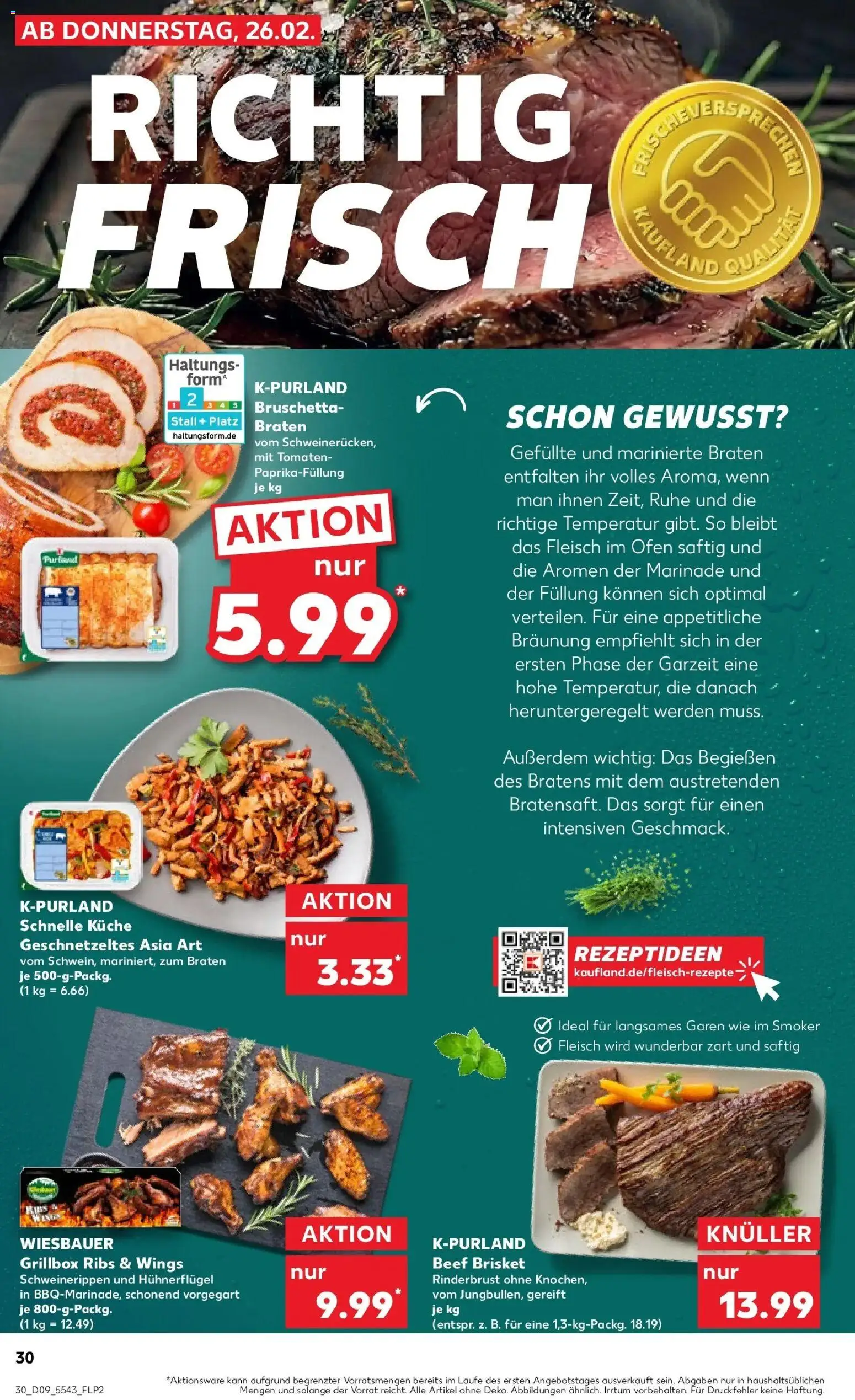 Kaufland prospekt Emmerich Am Rhein	 – gültig ab 26.02.2026 | Seite: 30 | Produkte: Ofen, Küche, Tomaten, Fleisch