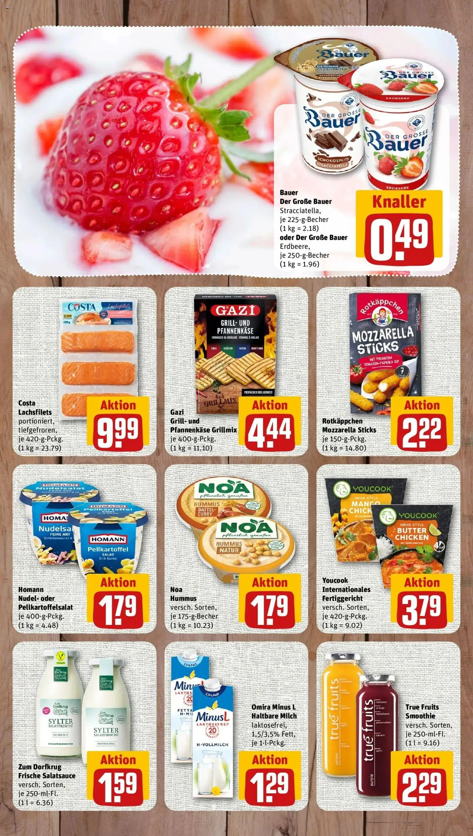 REWE Prospekt ab 31.08.2026 zum Blättern » Angebote | Seite: 7 | Produkte: Milch, Haltbare milch, Mango, Dattel