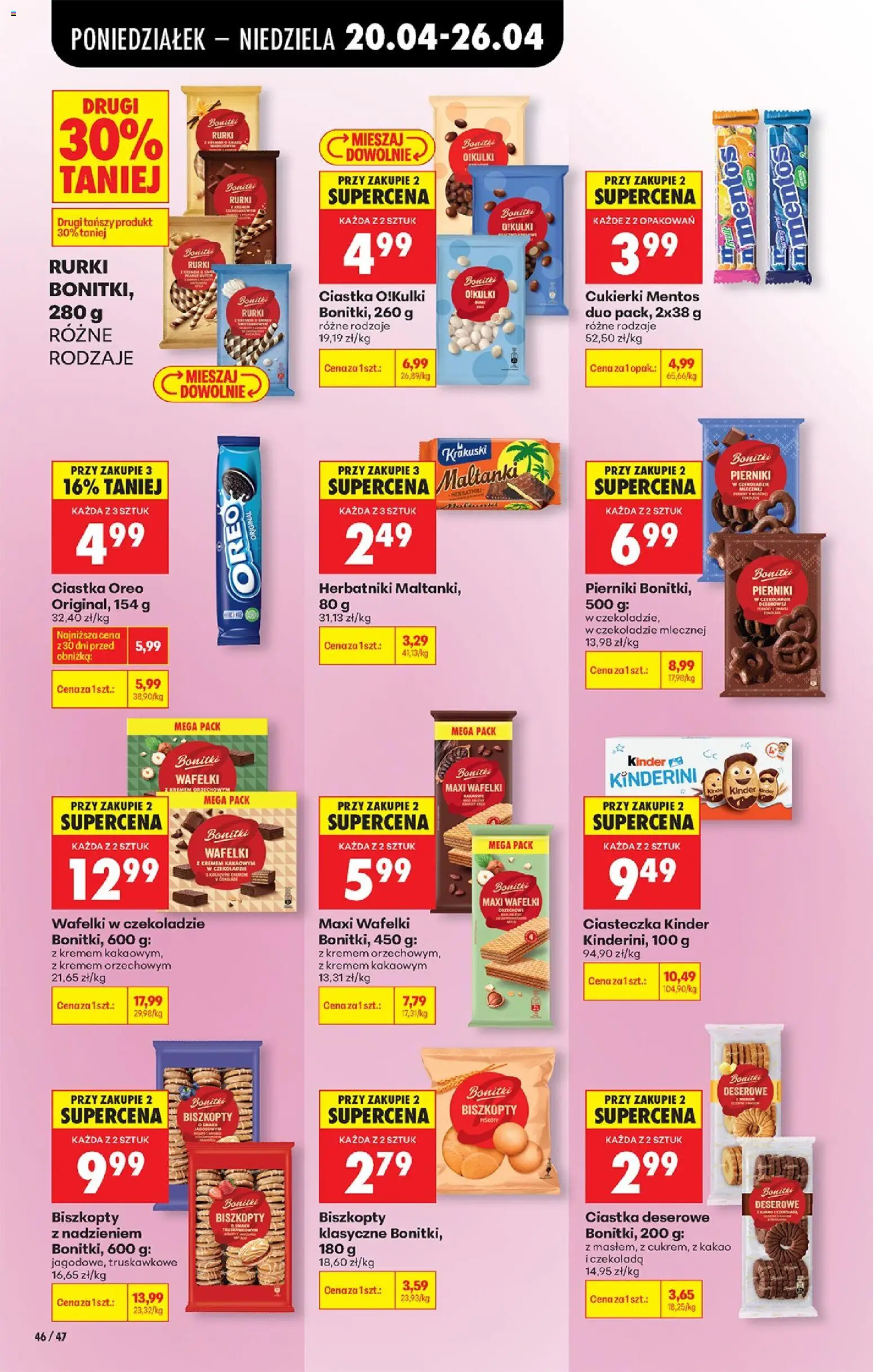Biedronka gazetka od poniedziałku od 20.04.2026 | Strona: 82 | Produkty: Kakao, Herbatniki, Ciastka Oreo, Cukierki