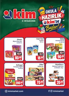 05 Eylül 2026 tarihinden itibaren geçerli olan Kim Market kataloğu önizlemesi