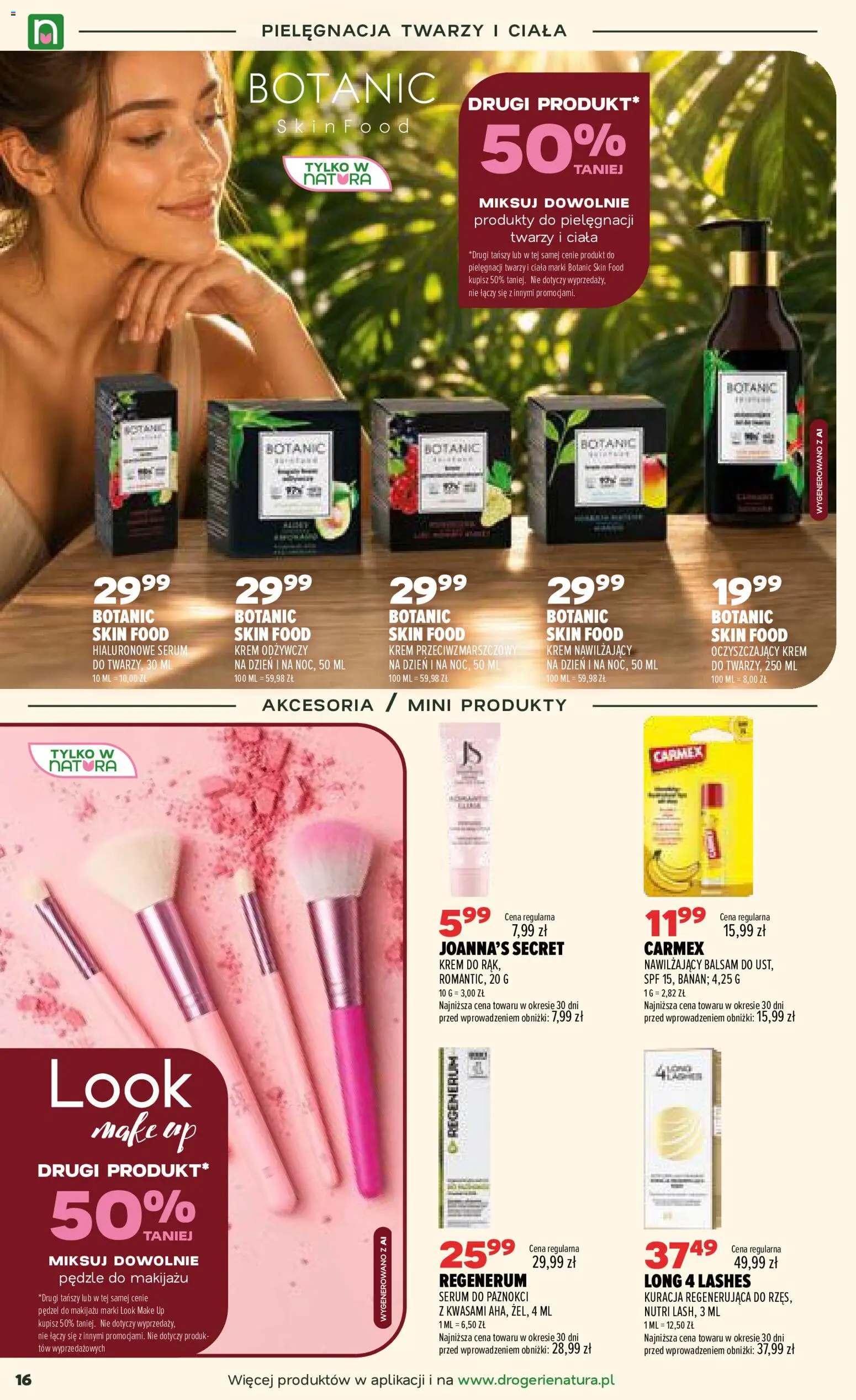 Drogerie Natura gazetka od 01.10.2026 | Strona: 16 | Produkty: Pędzel, Serum do paznokci, Pędzle do makijażu, Krem