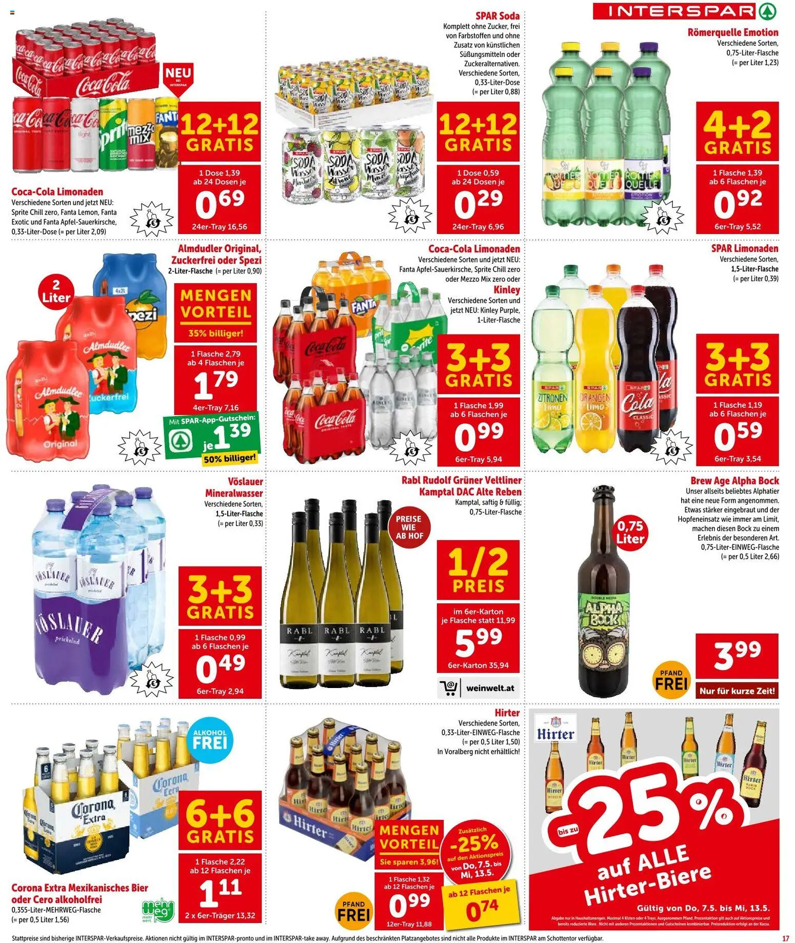 Interspar Flugblatt - Osttirol gültig ab 07.05.2026 | Seite: 17 | Produkte: Bier, Orangen