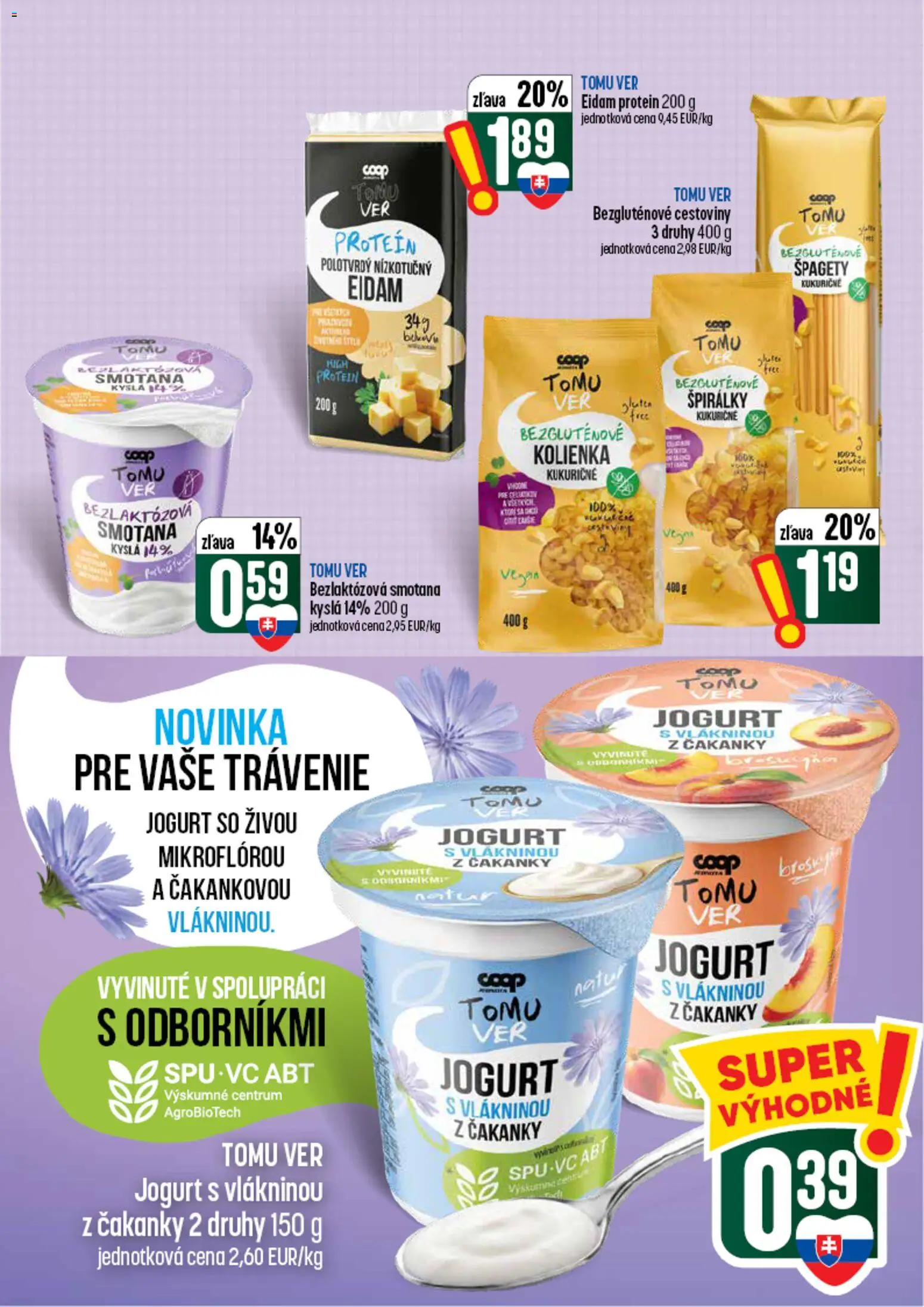 Nové COOP Jednota akcie – leták je platný od 03.09.2026 | Strana: 30 | Produkty: Cestoviny, Eidam, Protein, Špagety
