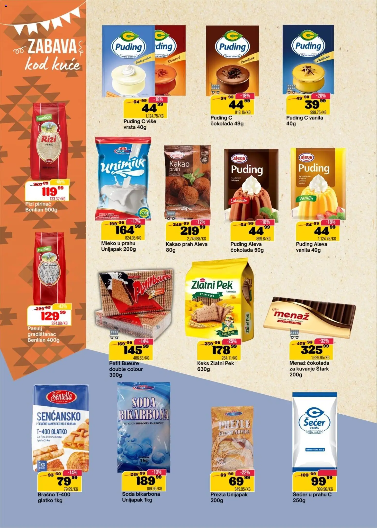 Senta Promet katalog - važi od 03.06.2026 | Strana: 10 | Proizvode: Pasulj, Šećer, Mleko, Palačinke