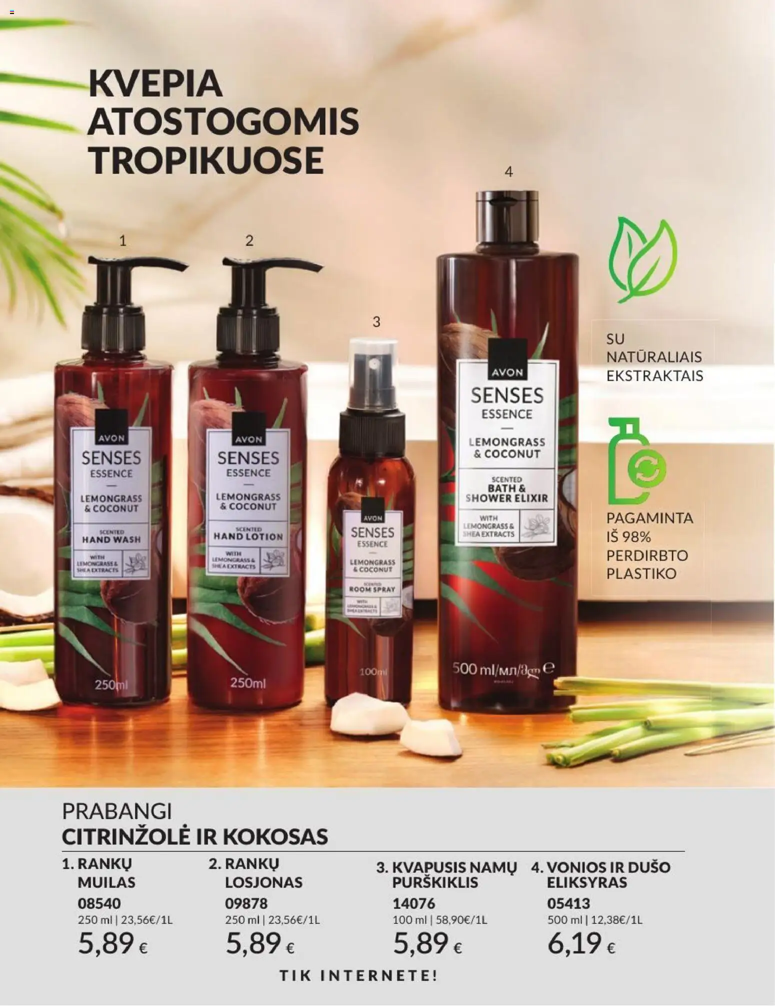 AVON akcijos nuo 2026.07.01 | Puslapis: 192 | Prekių: Muilas