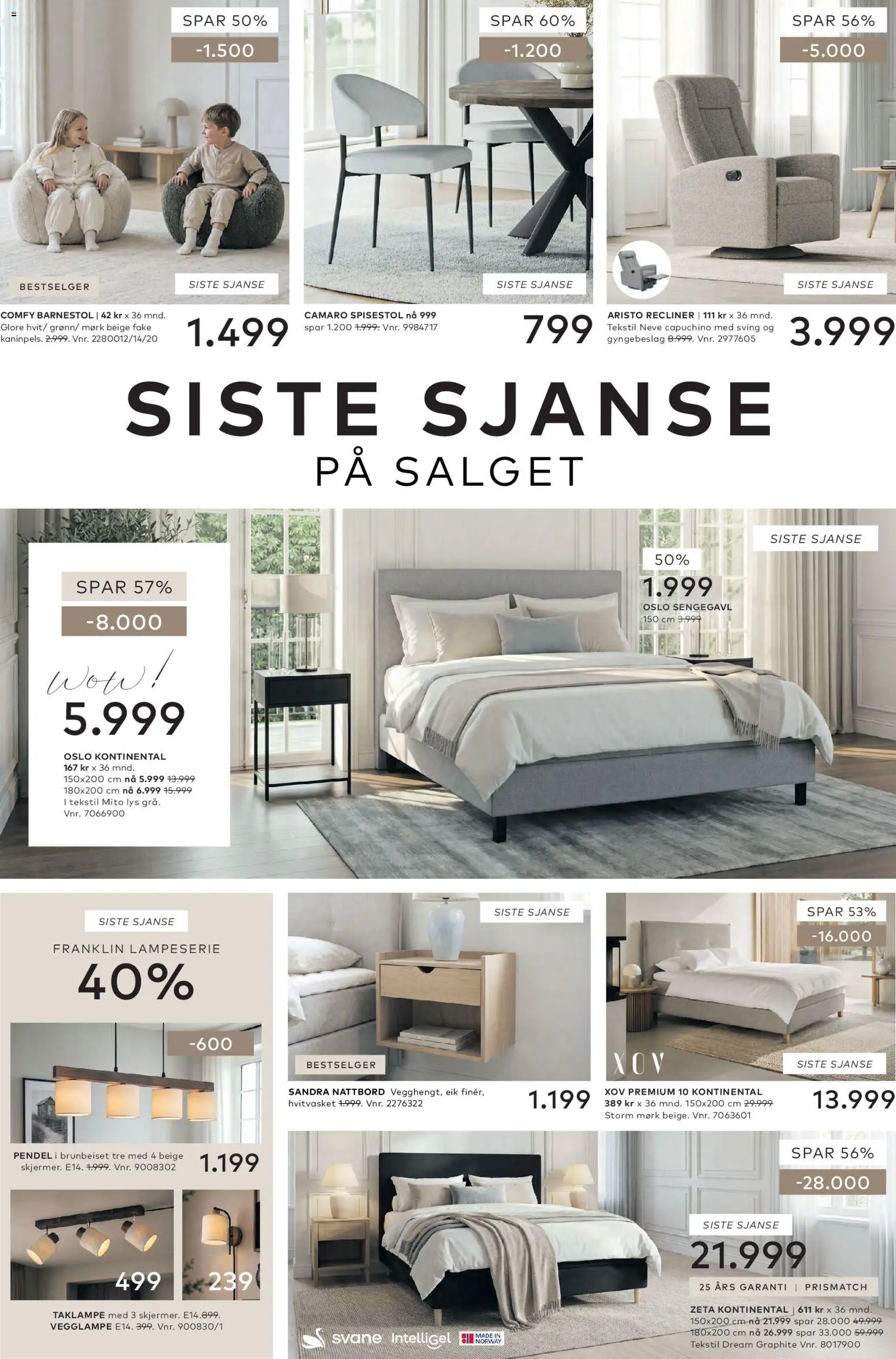 {H1} | Side: 2 | Produkter: Spisestol, Lys, Sengegavl, Barnestol