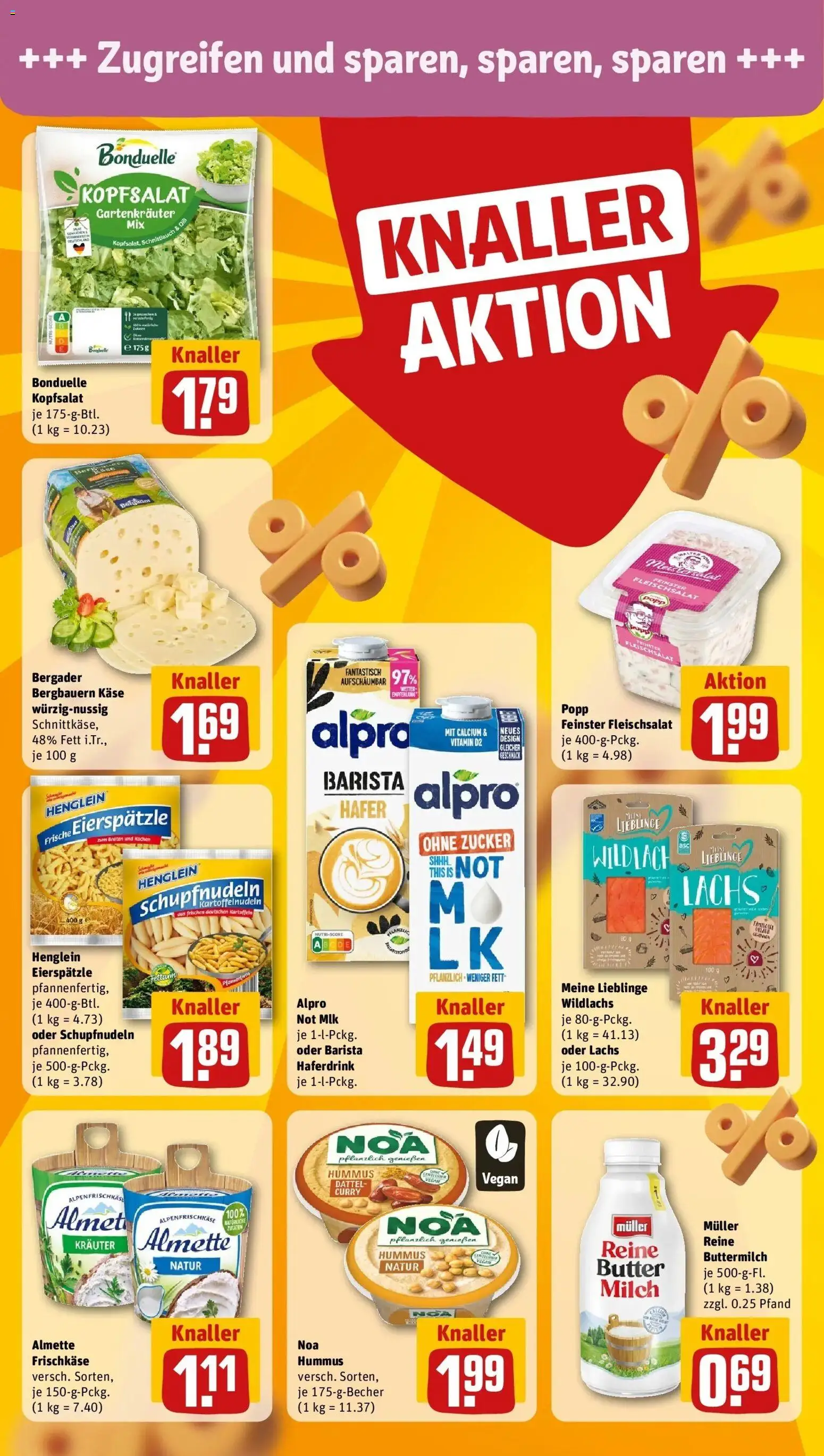 REWE Prospekt ab 10.08.2026 zum Blättern » Angebote | Seite: 16 | Produkte: Almette, Butter, Käse, Hummus