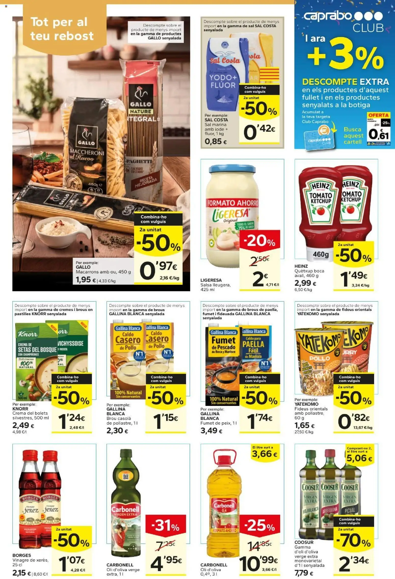 Caprabo folleto │ válido desde el 29/10/2026 | Página: 15 | Productos: Setas, Pescado, Sal, Vinagre