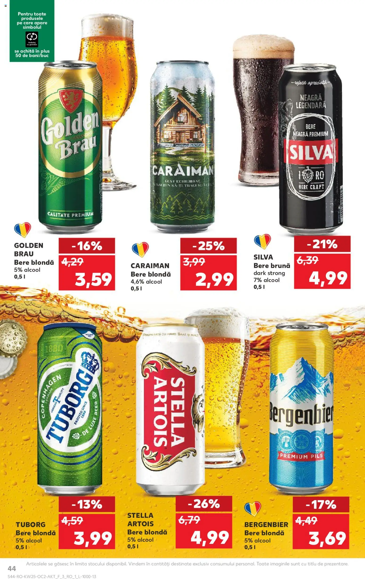 Noul catalog Kaufland – valabil de la 17.06.2026 | Pagină: 44 | Produse: Atıştırmalık, Bere, Plastik Kulübe