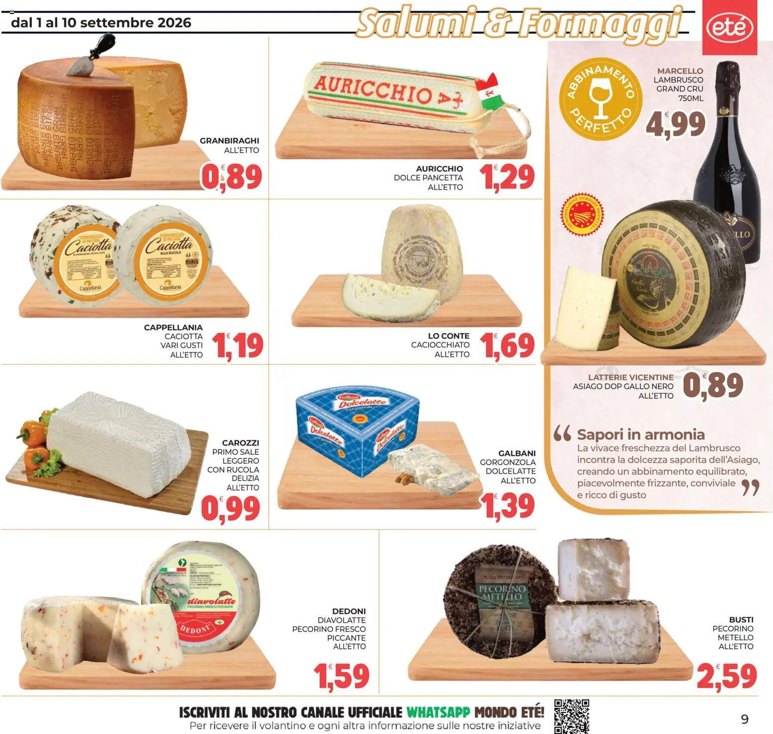 Volantino Eté del 01/09/2026 | Pagina: 9
