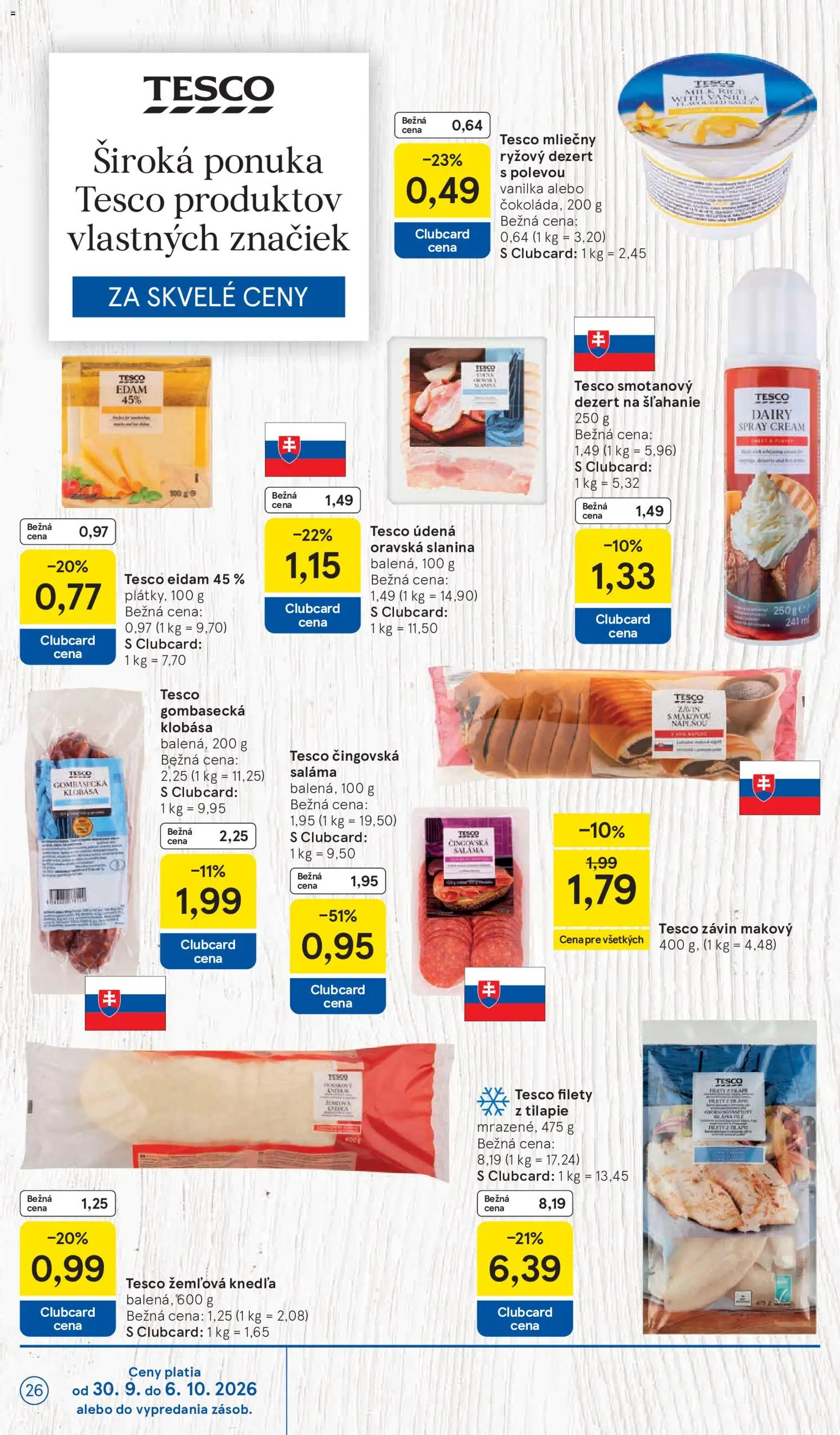 Nové Tesco akcie – leták je platný od 30.09.2026 | Strana: 26
