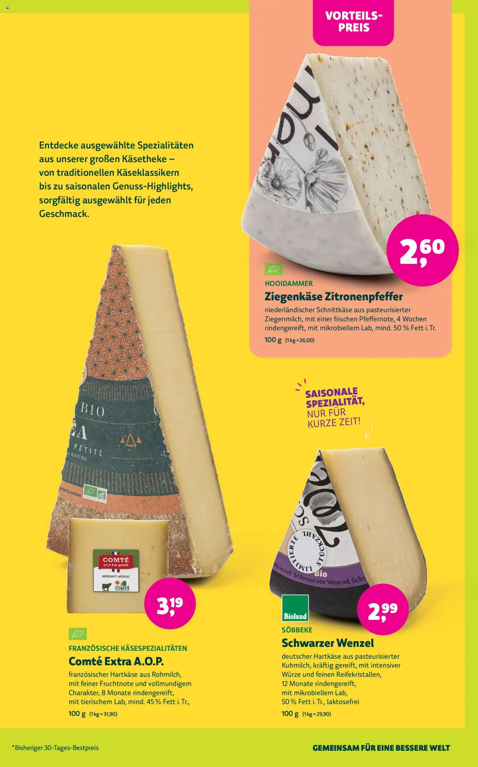 BioMarkt Prospekt – gültig ab 23.09.2026 | Seite: 7 | Produkte: Spezialitäten, Ziegenkäse