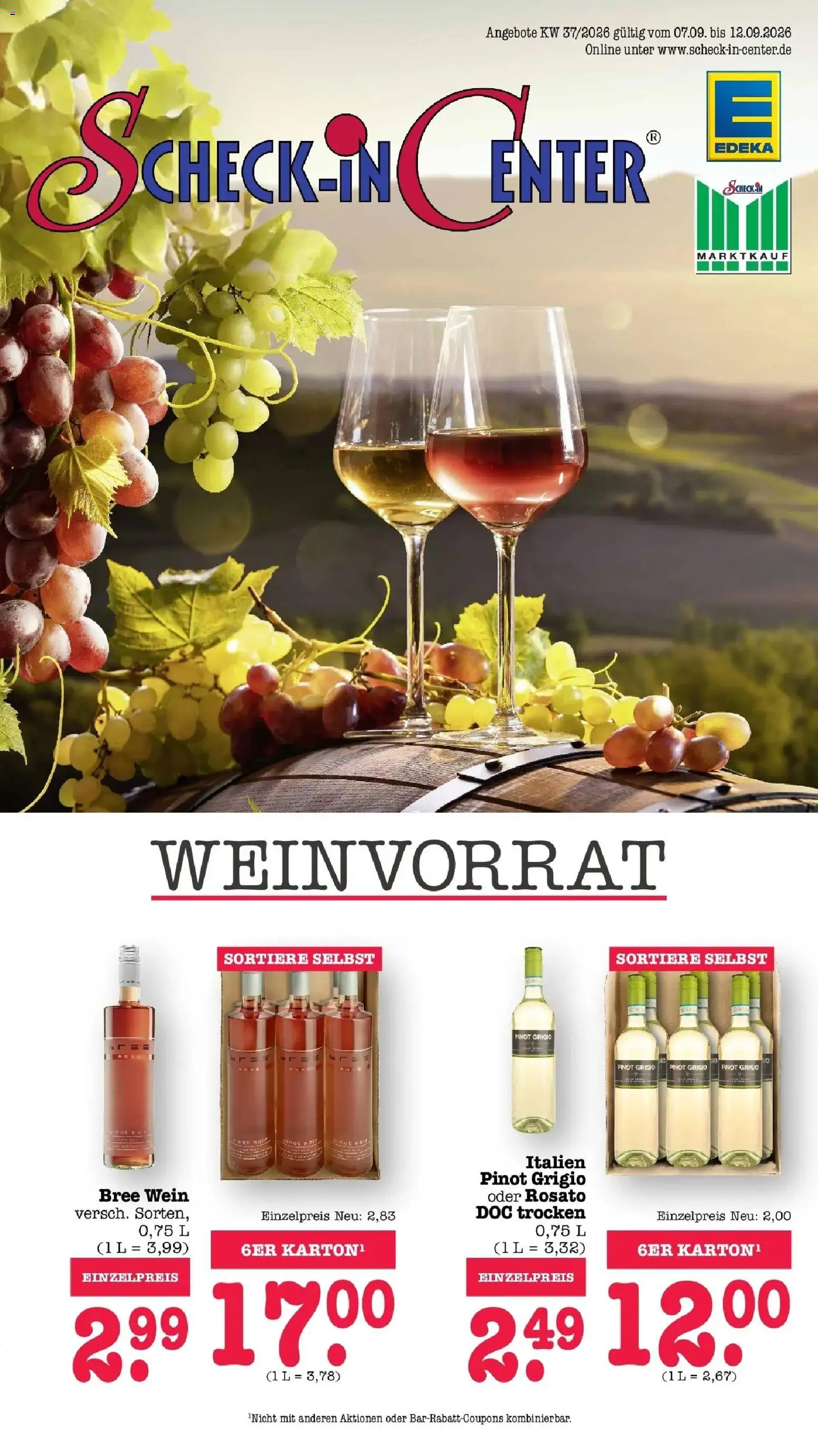 Edeka Prospekt Heidelberg (ab 07.09.2026) » Angebote Online | Seite: 1 | Produkte: Bree, Wein