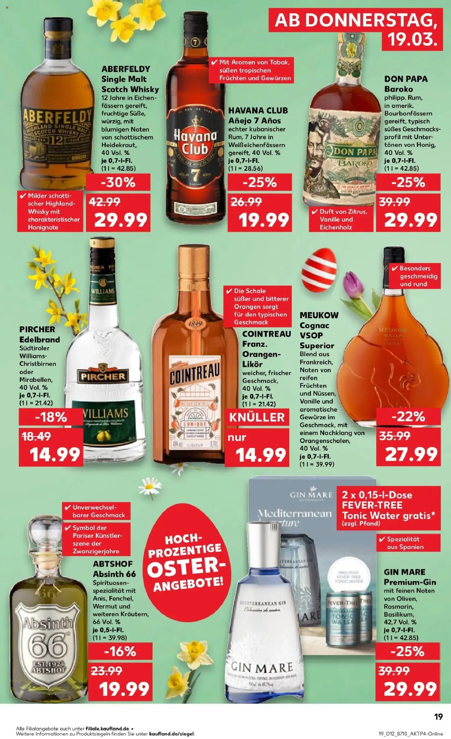 Kaufland Prospekt Alsdorf	 – gültig ab 19.03.2026 | Seite: 19 | Produkte: Havana club, Rum, Gewürze, Gin