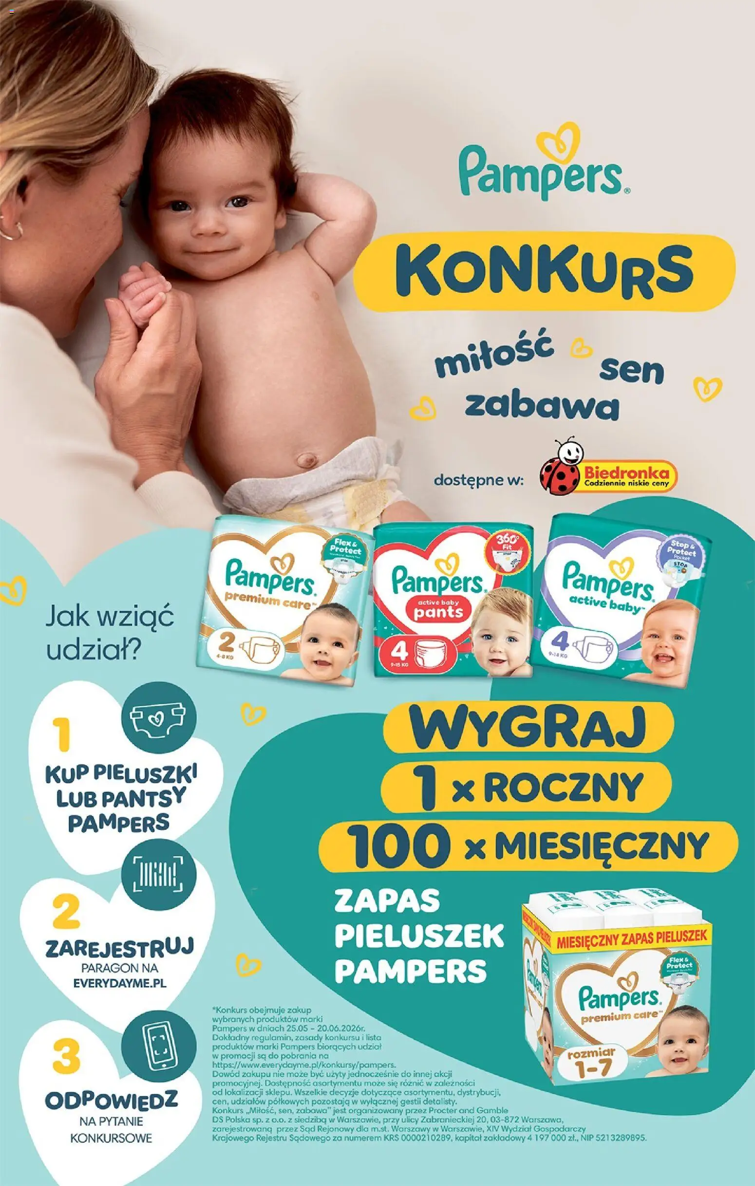 Biedronka gazetka od czwartku od 18.06.2026 | Strona: 84 | Produkty: Pampers