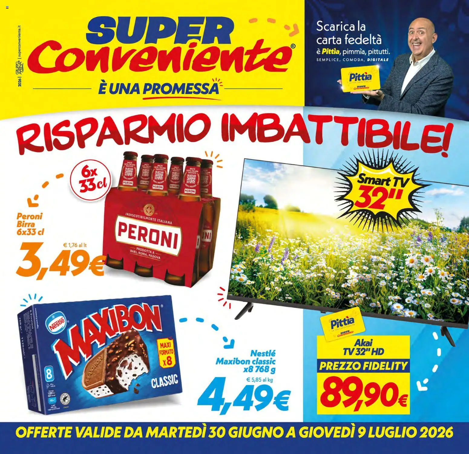 Volantino SuperConveniente del 30/06/2026 | Pagina: 1 | Prodotti: Birra, smart TV, TV
