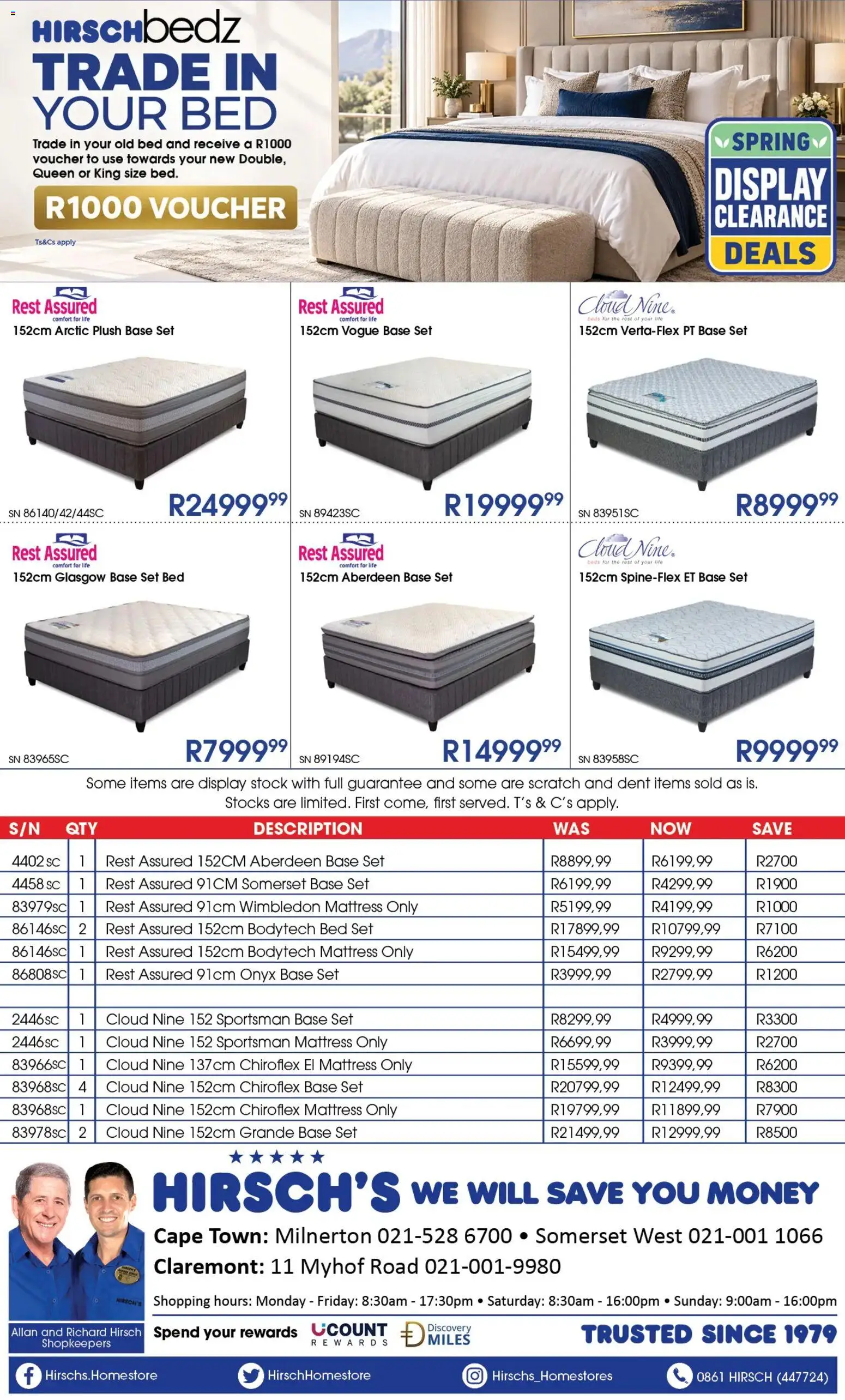 New Hirsch's catalogue – valid from 14/10/2026 | Page: 3 | Products: Bed, Mattress, Stock