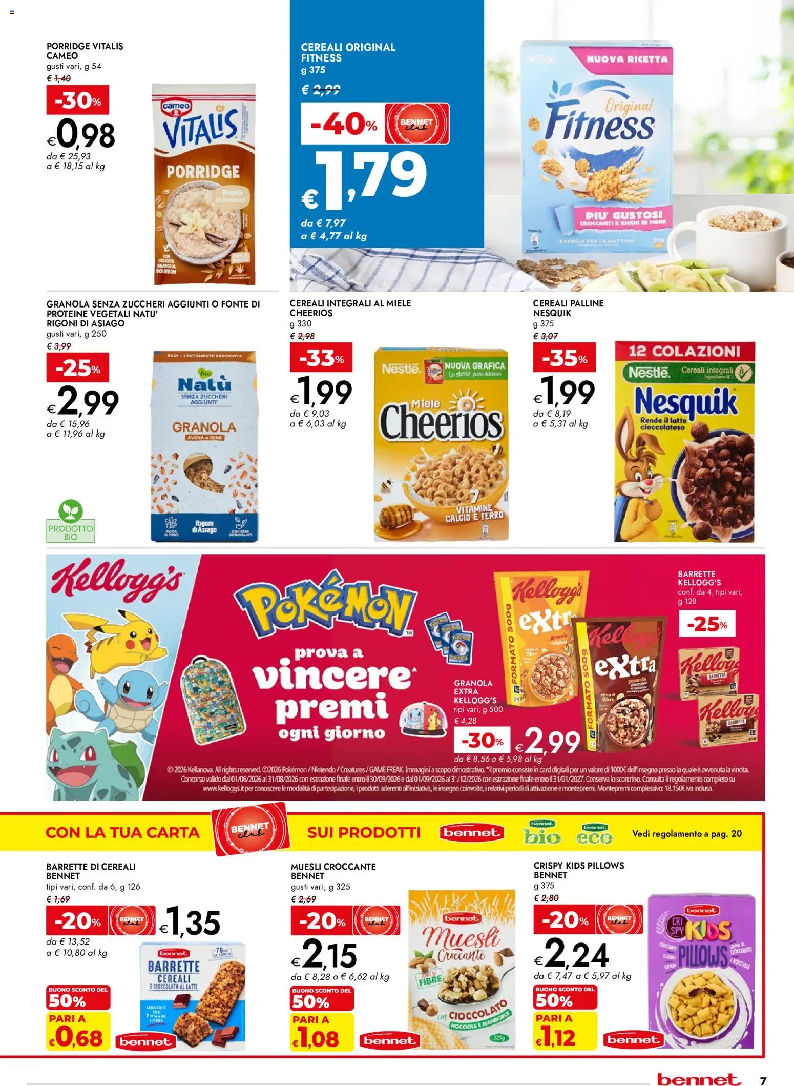 Volantino bennet del 03/09/2026 | Pagina: 7 | Prodotti: Cioccolato, Bourbon, Ferro, Miele