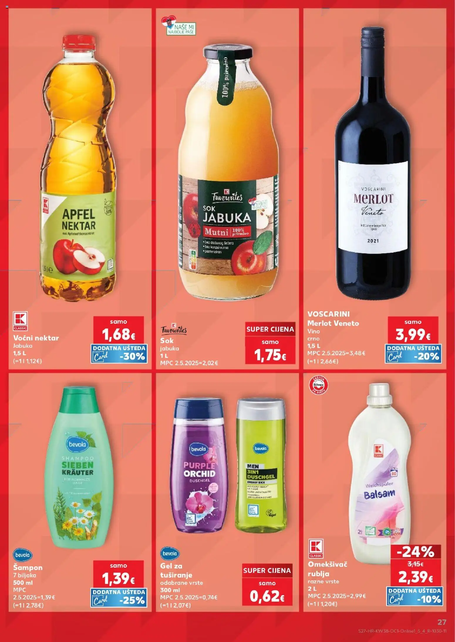 Kaufland katalog | vrijedi od 16.09.2026 | Stranica: 27 | Proizvodi: Pica, Gin, Pivo, Vranac