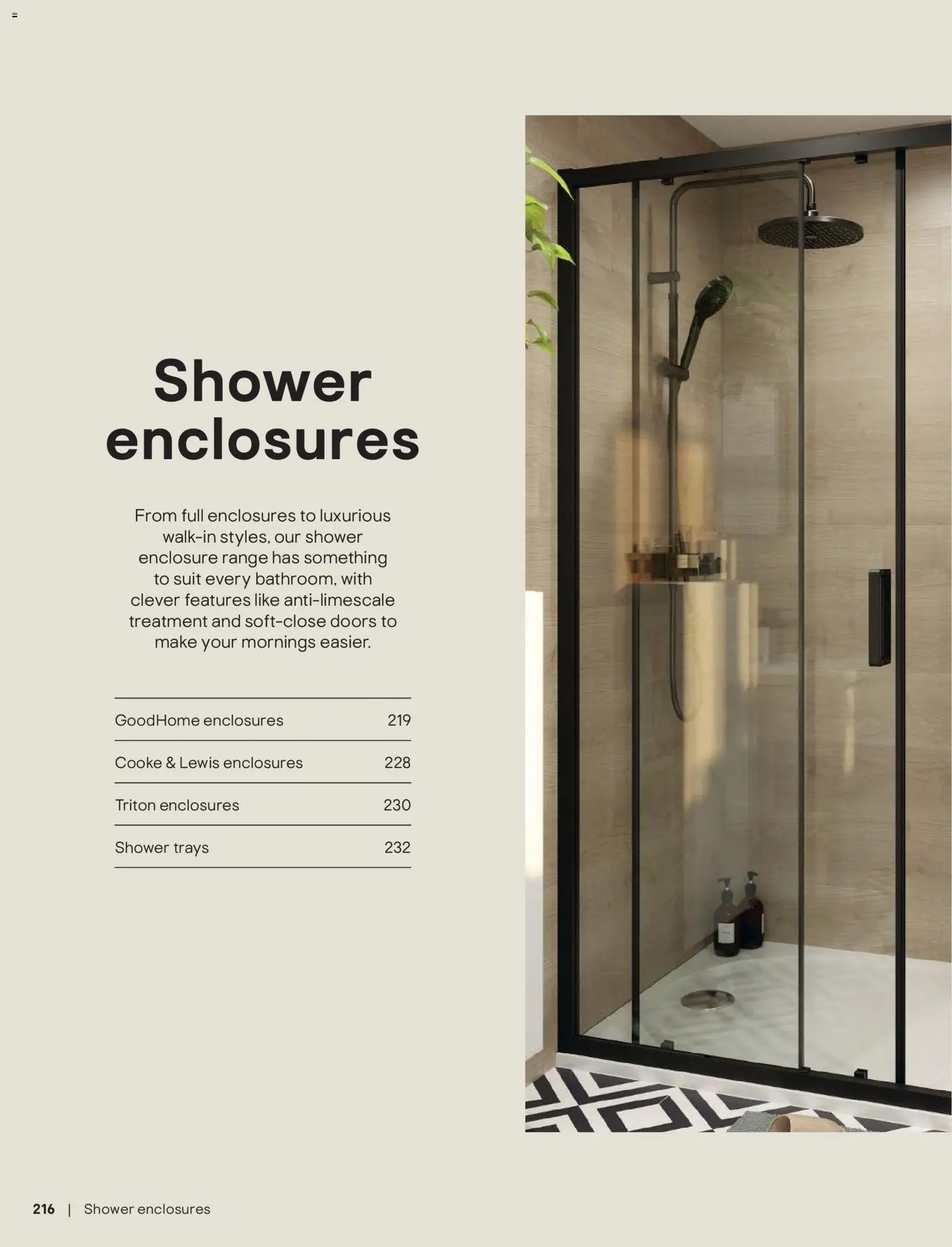 {H1} | Page: 217 | Products: Shower, Doors, Suit