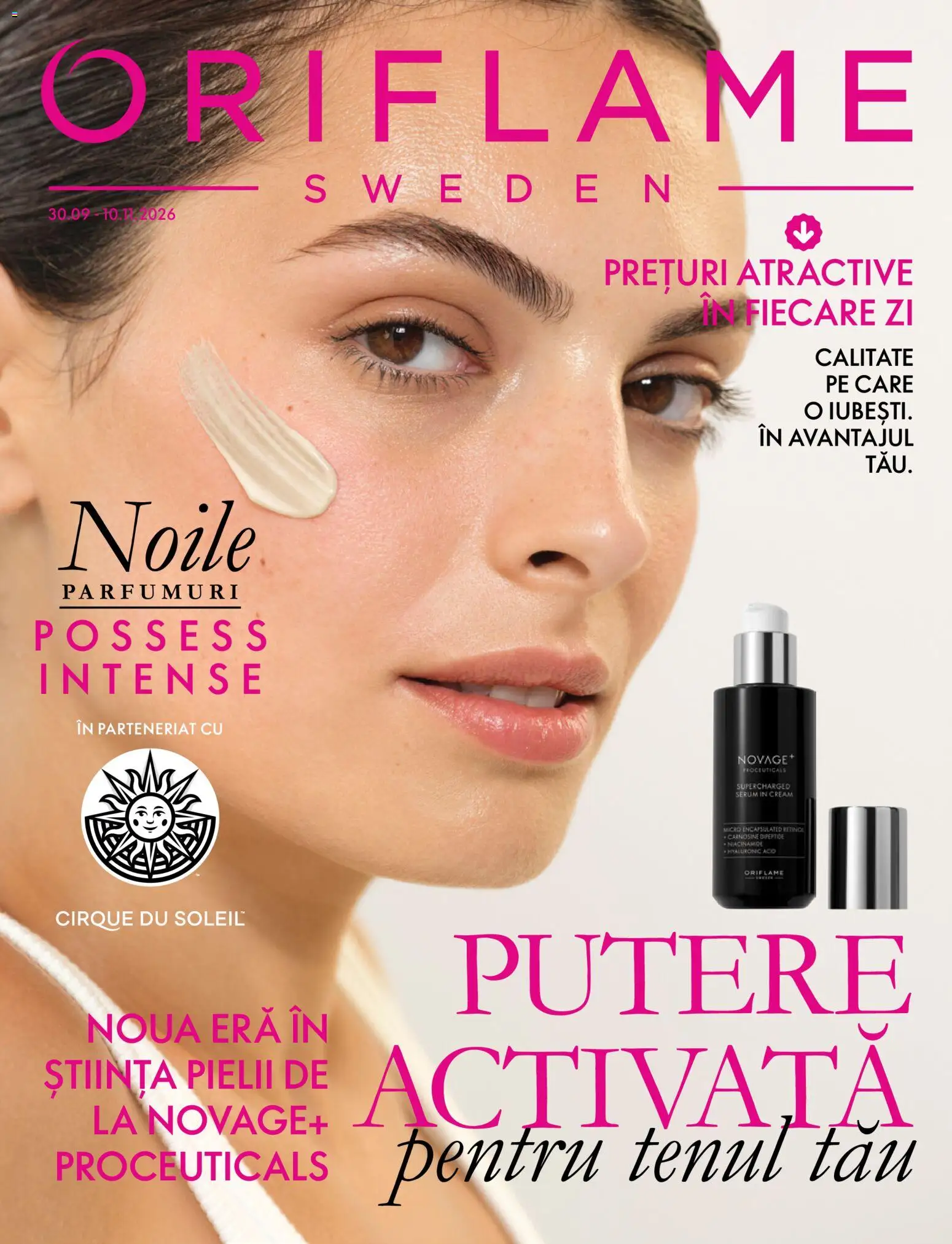 Noul catalog Oriflame – valabil de la 30.09.2026 | Pagină: 1 | Produse: Serum, Intense