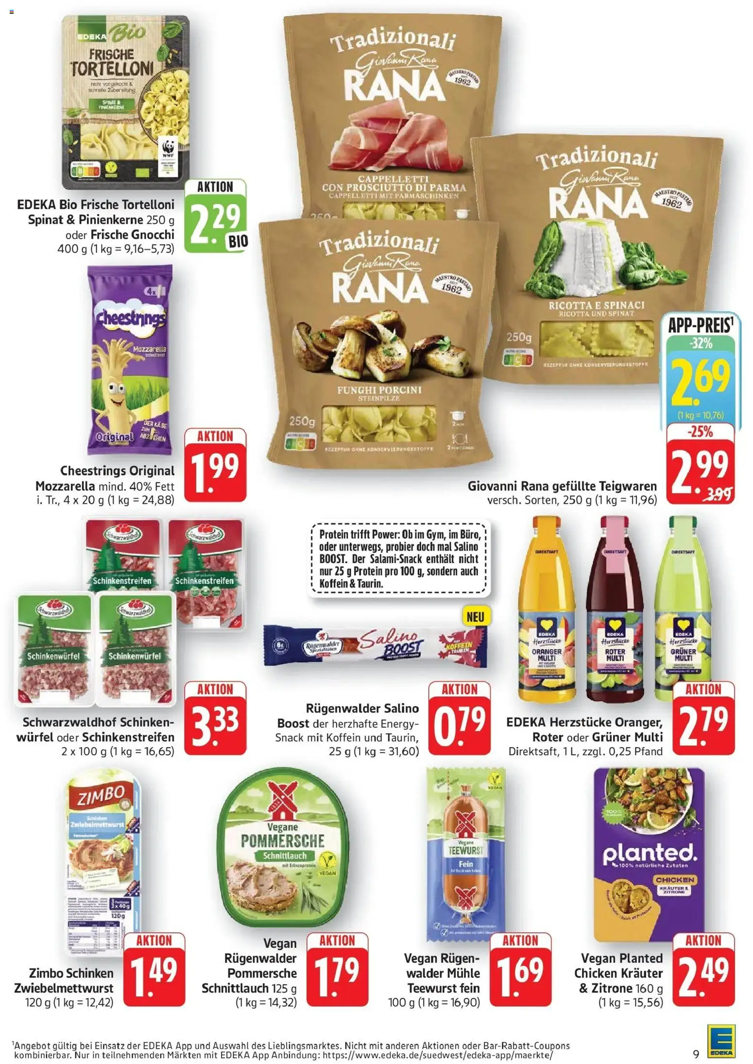Edeka Prospekt Eislingen (ab 07.09.2026) » Angebote Online | Seite: 9 | Produkte: Gnocchi, Mühle, Energy, Schinken