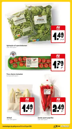 Jumbo folder week 24 - Voorbeeld van een folder van Jumbo, geldig van 10.06.2026 | Pagina: 26 | Producten: Spinazie, Kaas, Lasagne, Kip