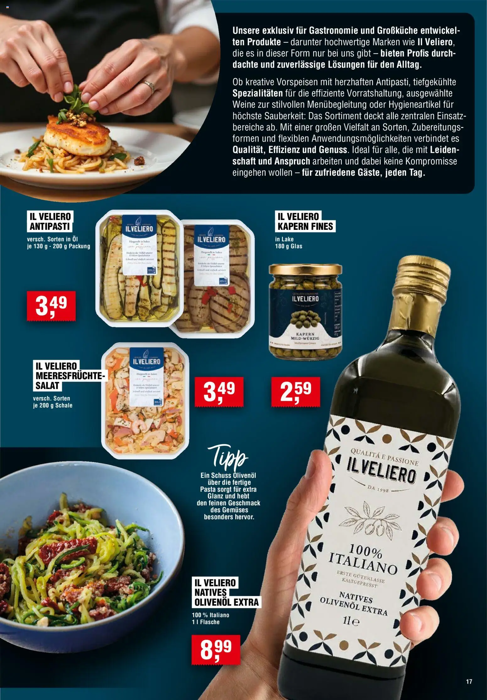 Handelshof Prospekt – gültig ab 01.10.2026 | Seite: 17 | Produkte: Spezialitäten, Meeresfrüchte, Pasta, Salat