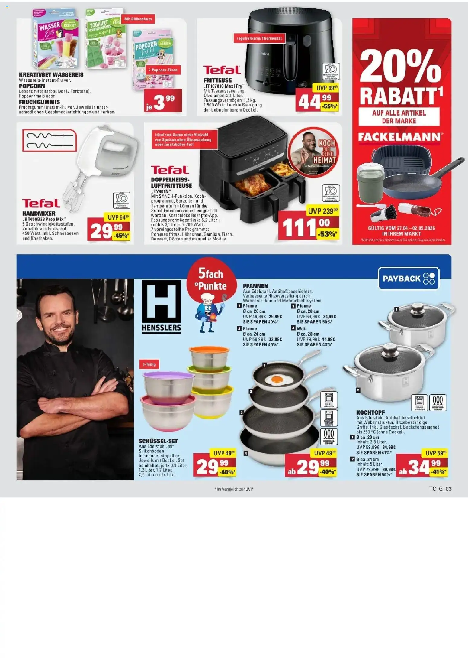 Edeka prospekt Wörth Am Rhein	 – gültig ab 27.04.2026 | Seite: 78 | Produkte: Pommes, Wasser, Fritteuse, Wok