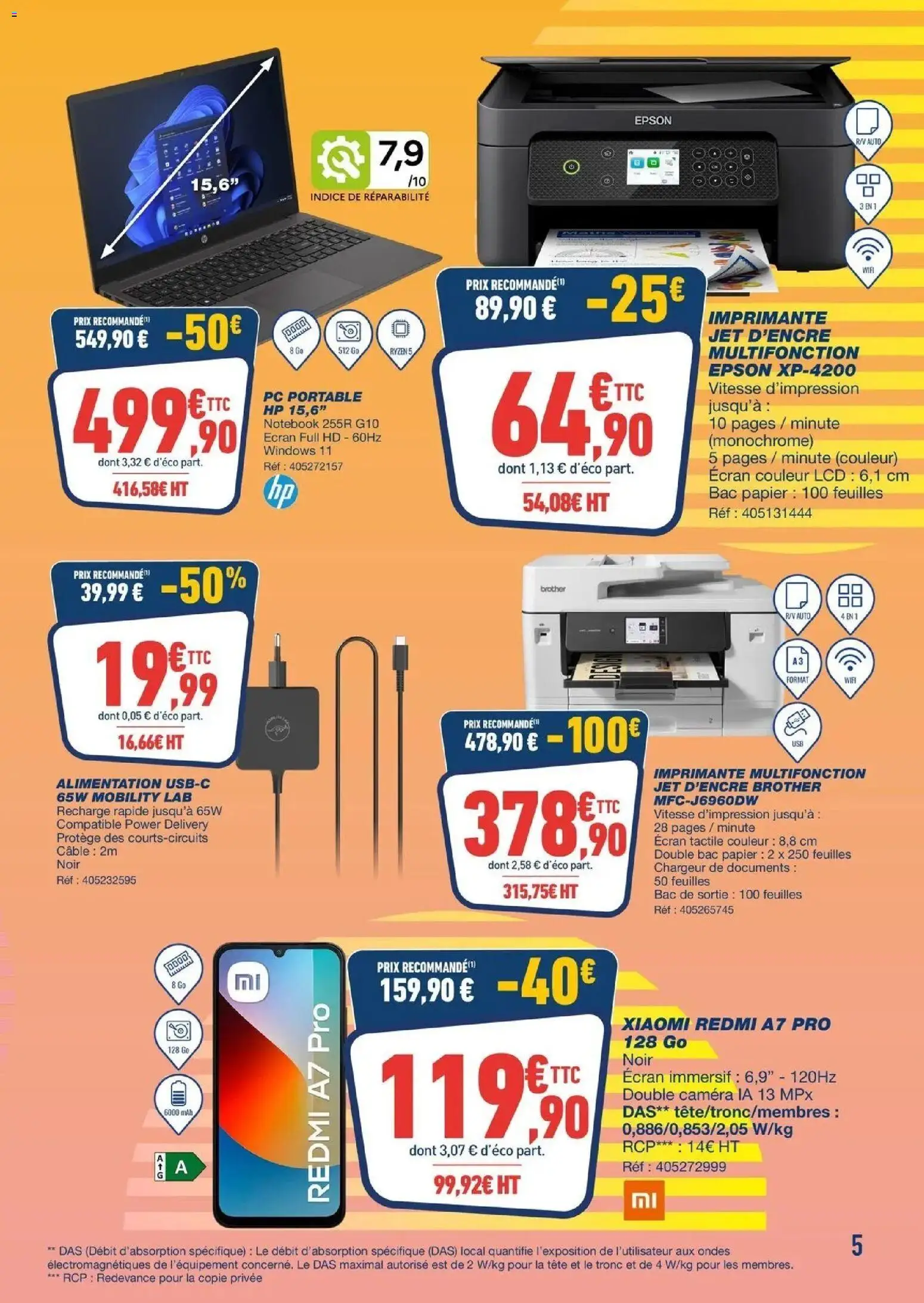 Bureau Vallée - Des prix bas qui en jettent à partir du 28/09/2026 - promo en ligne | Page: 5 | Produits: Imprimante multifonction, PC portable, Portable, Caméra
