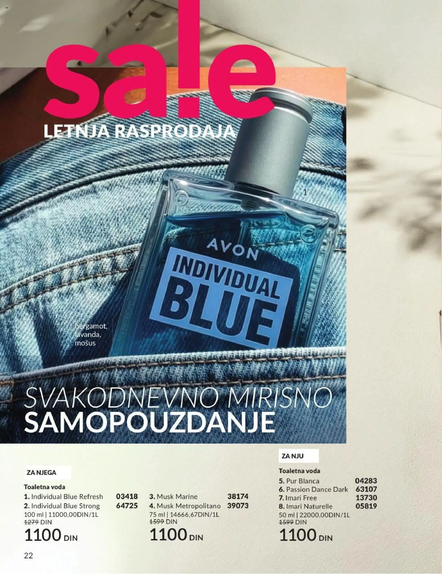 AVON katalog - važi od 01.07.2026 | Strana: 22 | Proizvode: Toaletna voda, Voda