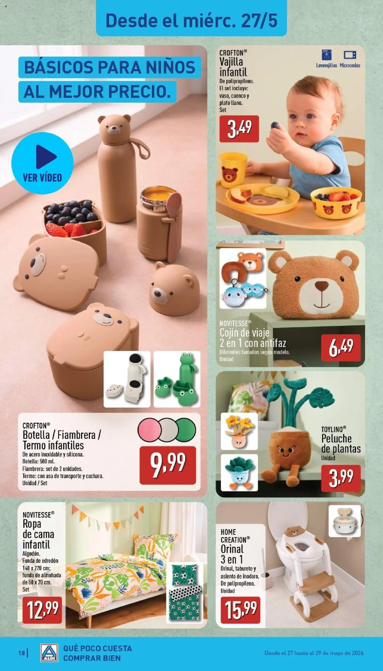 Aldi folleto Baleares │ válido desde el 25.05.2026 | Página: 18 | Productos: Taburete, Ropa, Κασέρι, Lavavajillas