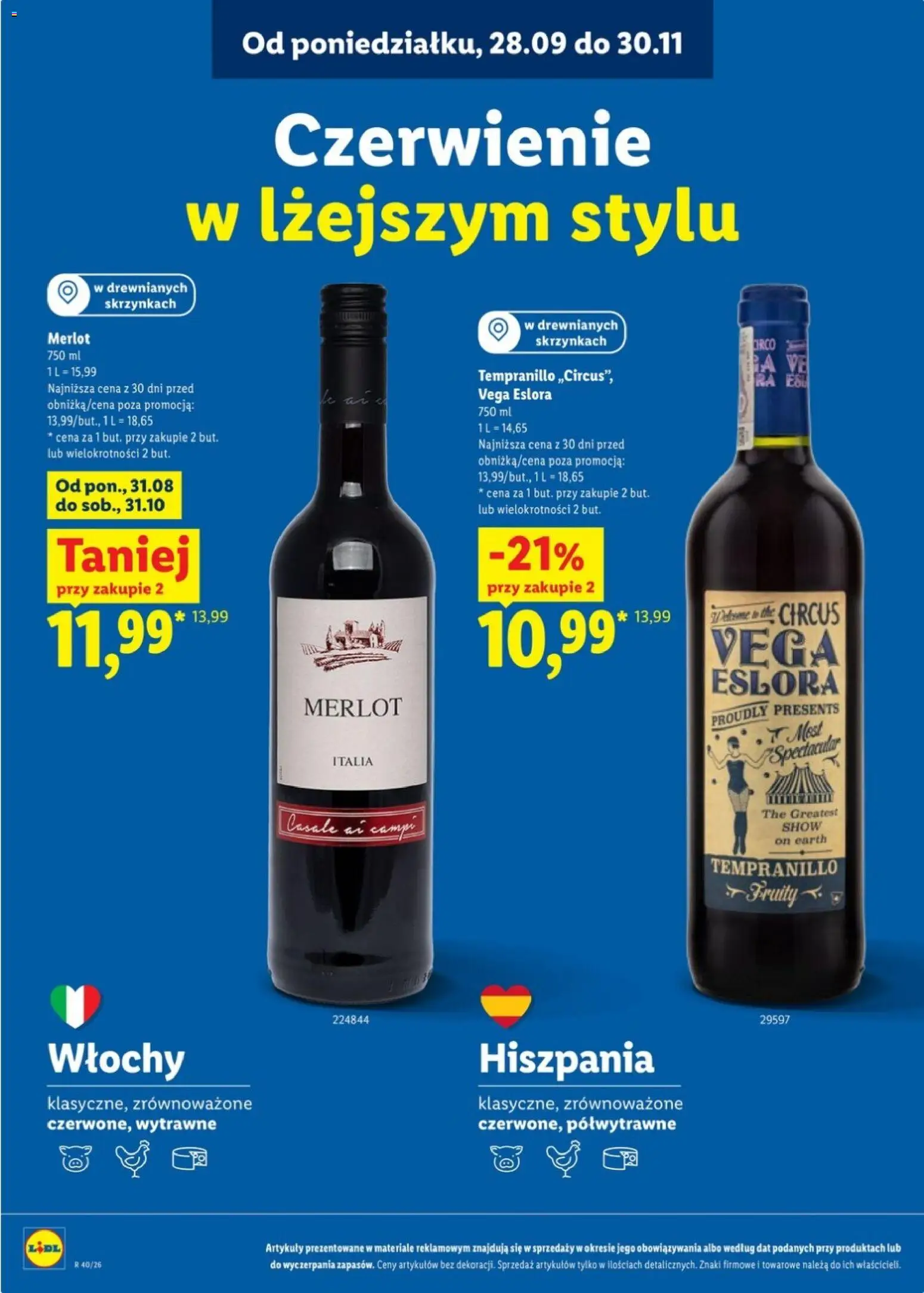 Lidl Katalog karta win od 28.09.2026 | Strona: 18 | Produkty: Merlot